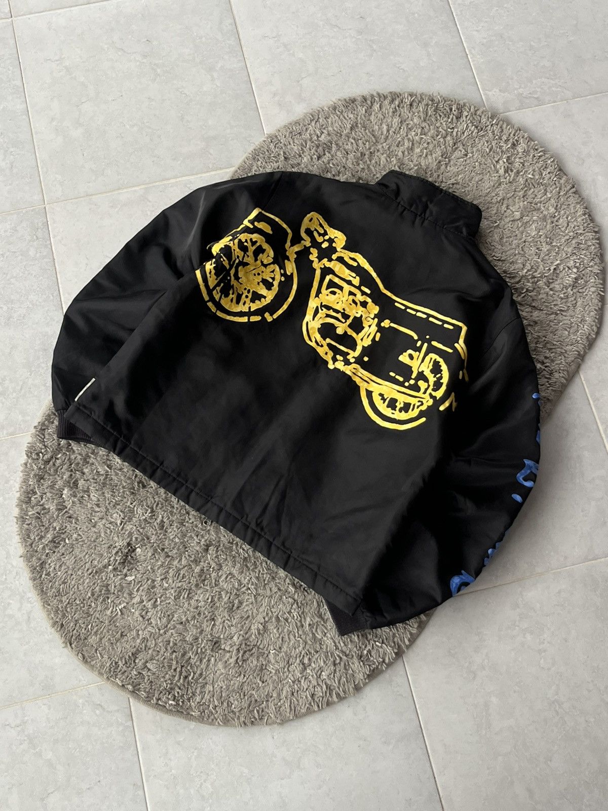 Giorgio Armani Vintage Jacket Armani Jeans BIG LOGO Motorcycle Streetwear Size US M / EU 48-50 / 2 - 2 Thumbnail