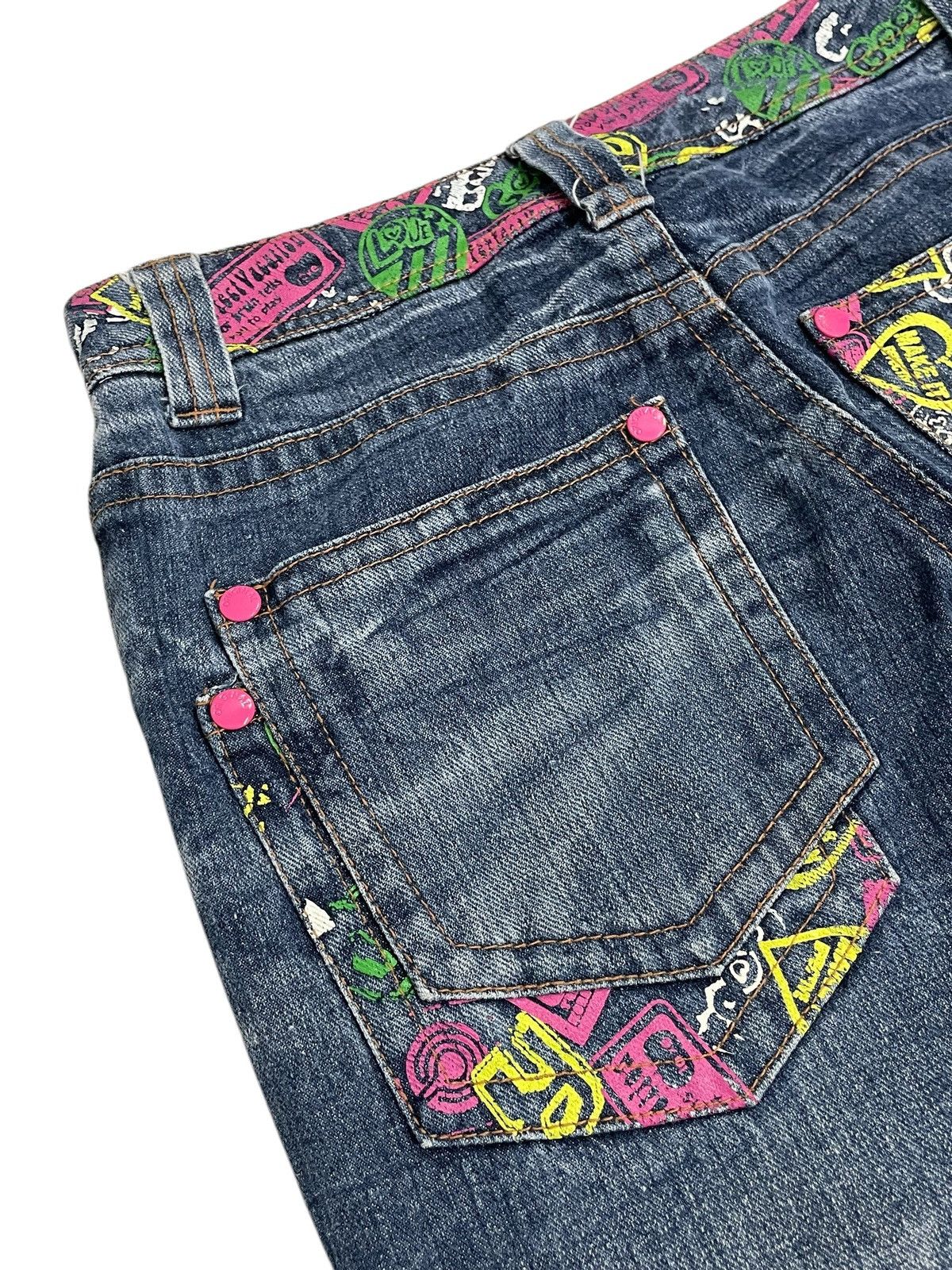 20471120 × Japanese Brand Petit Berry Graffiti Honeycomb Mark Art Clone Devgru Style Size US 28 / EU 44 - 15 Thumbnail