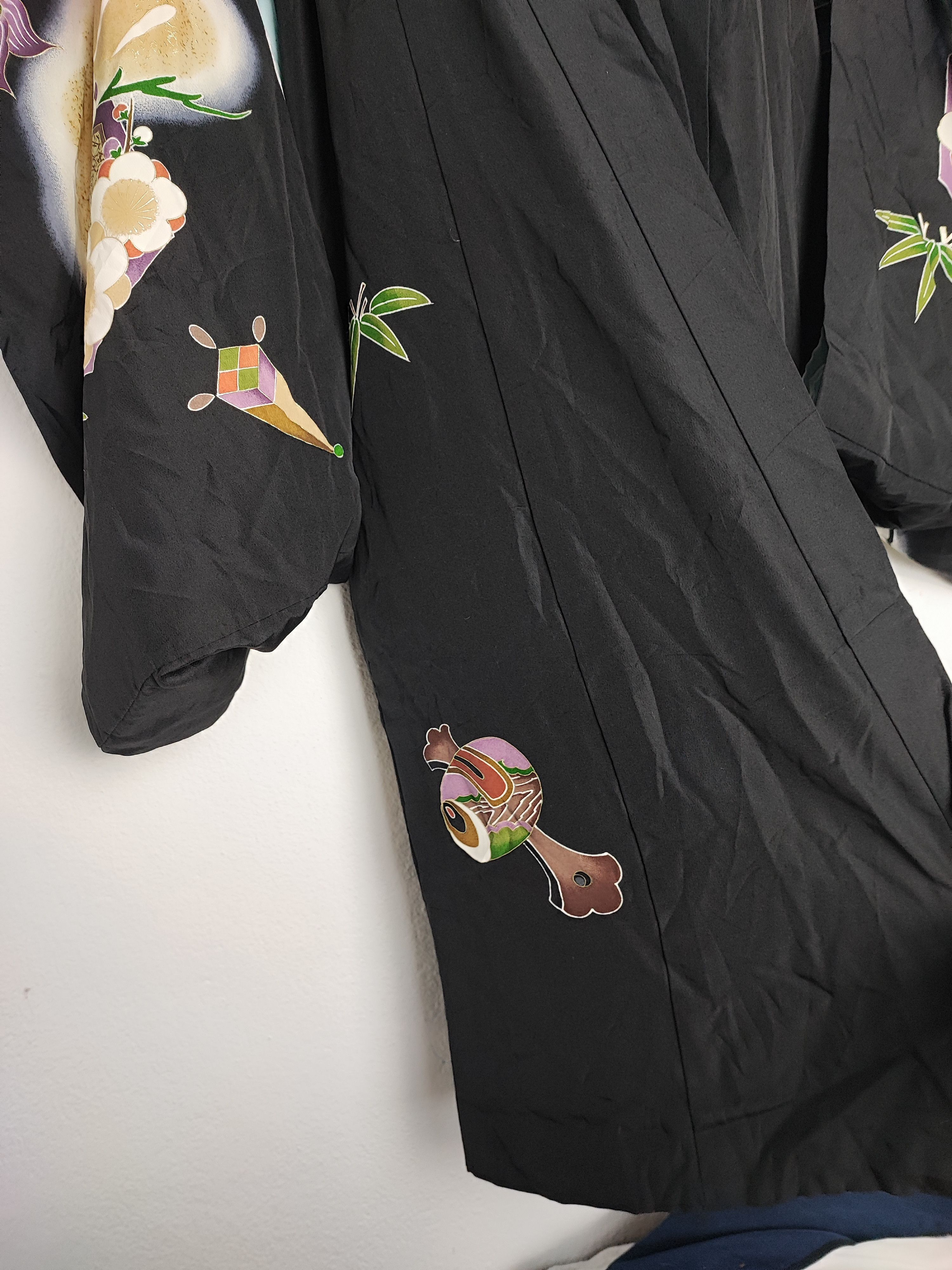Japanese Brand Sukajan Kimono Silk Phoenix Size XS / US 0-2 / IT 36-38 - 4 Thumbnail