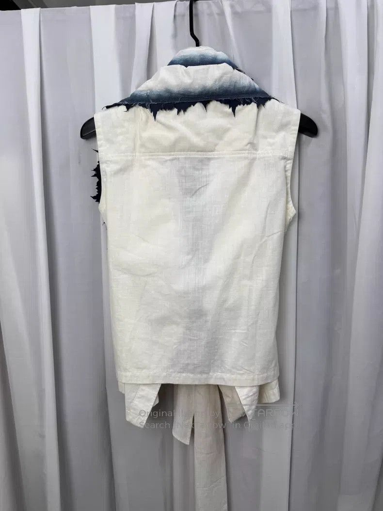 Issey Miyake Issey Miyake Size 2 Dyed floral collar ribbon sleeveless ve Size M / US 6-8 / IT 42-44 - 6 Thumbnail