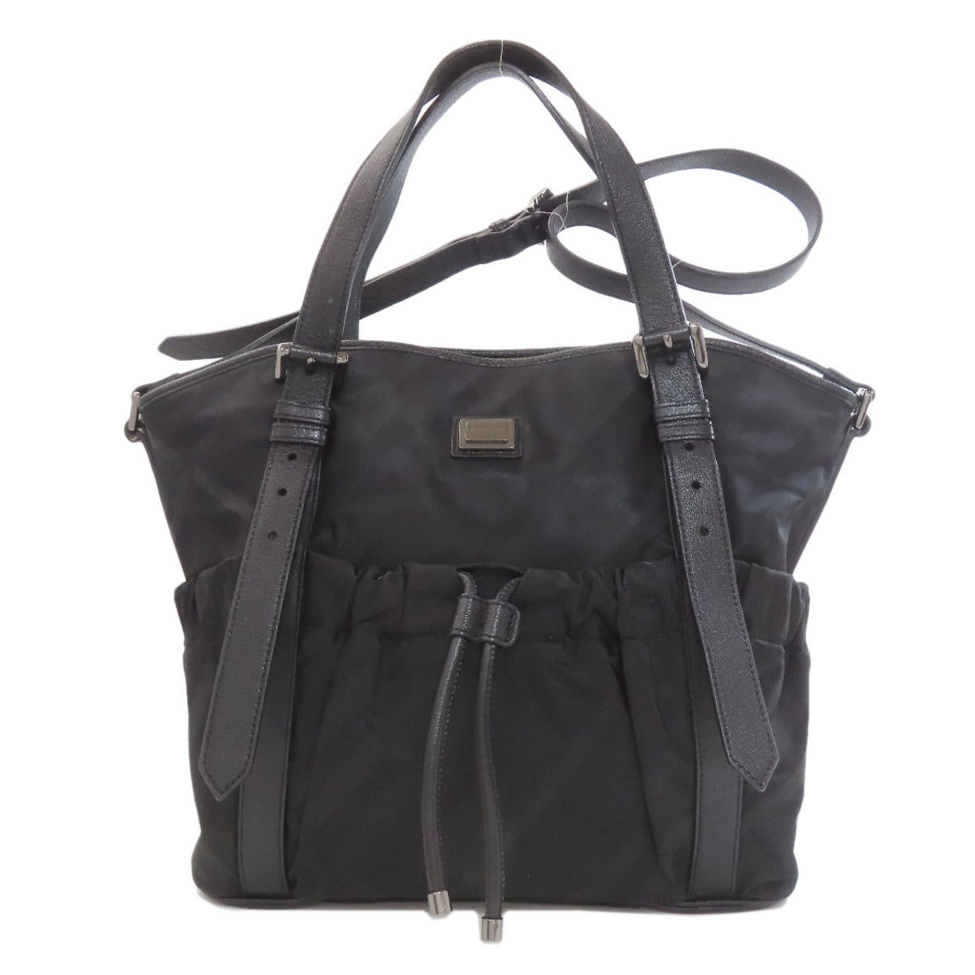 Burberry Burberry Check Pattern 2-Way Tote Bag, Nylon, Women's BURBERRY Size ONE SIZE - 1 Thumbnail