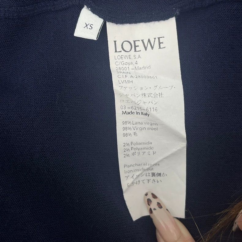 Loewe loewe Wool long-sleeved cardigan 2504-Nextarrow Size US XS / EU 42 / 0 - 7 Thumbnail