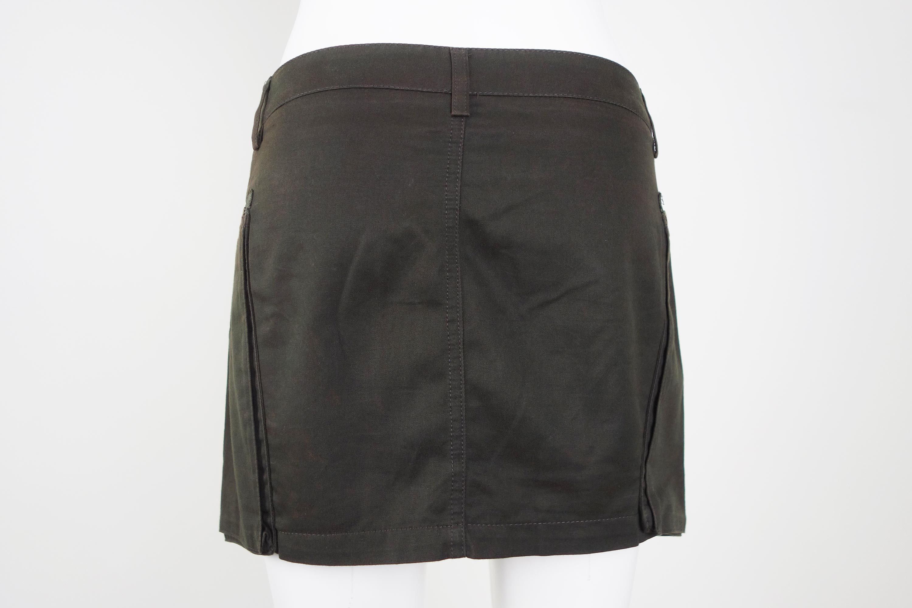 plein sud Plein Sud Jeans Skirt Cargo Multi Pocket Patch Utility Size 26" / US 2 / IT 38 - 3 Thumbnail