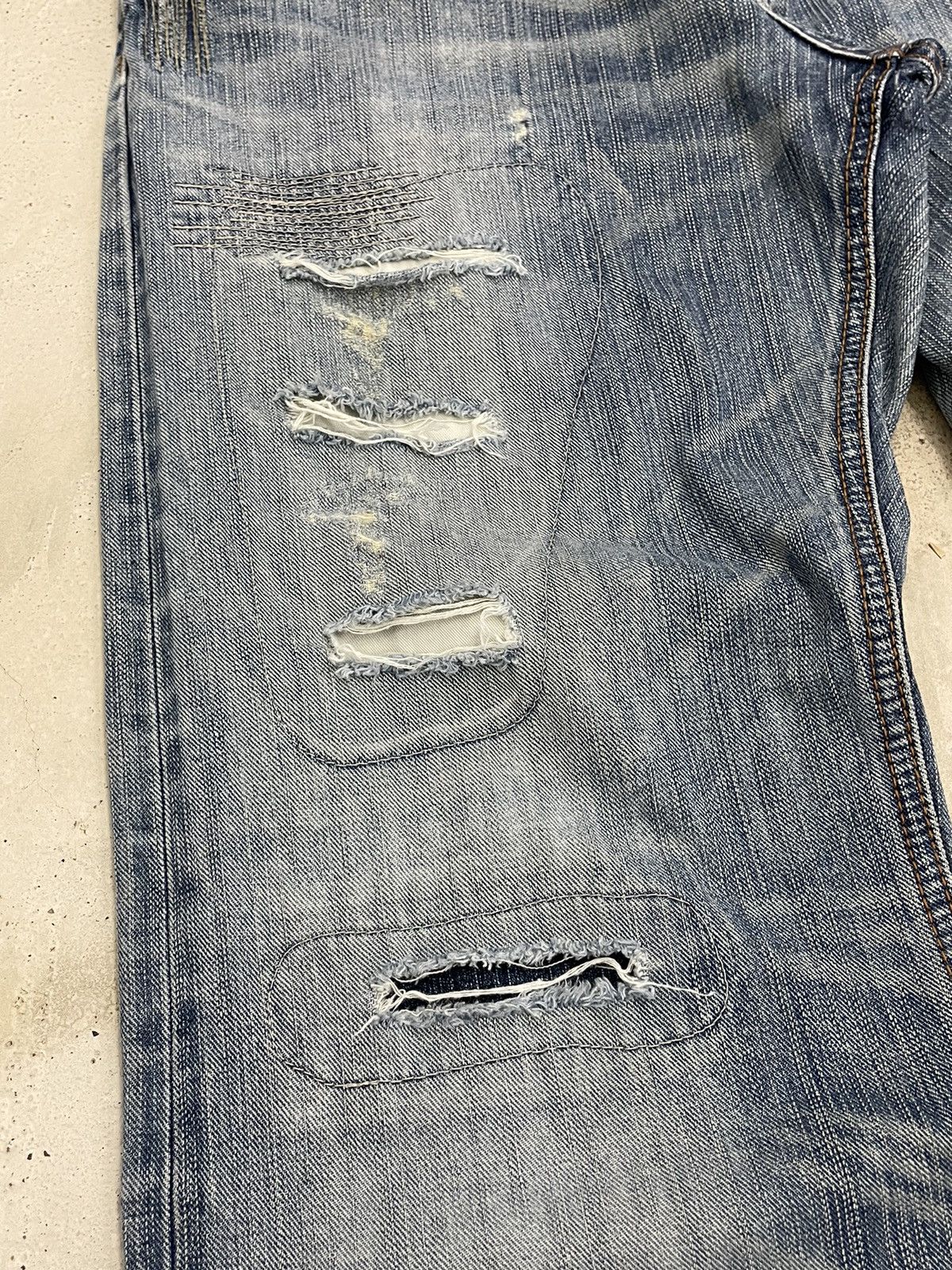 Edwin Edwin XV Vintage Distressed Denim (AE19) Size US 33 - 8 Thumbnail