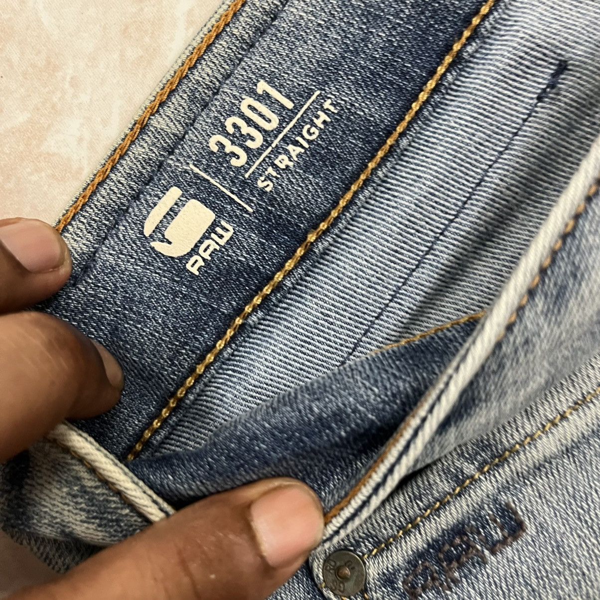 G-Star Vintage G Star Raw Distressed Denim Jeans Size US 34 / EU 50 - 6 Thumbnail