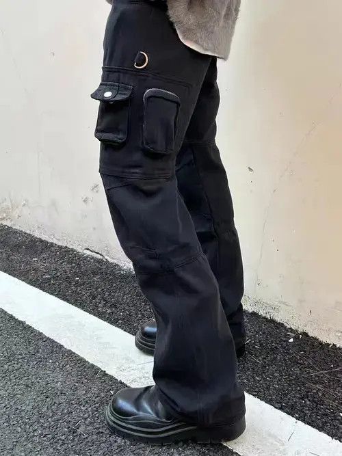 Jean High street wide-leg cargo pants with multiple pockets Size US 34 / EU 50 - 2 Thumbnail