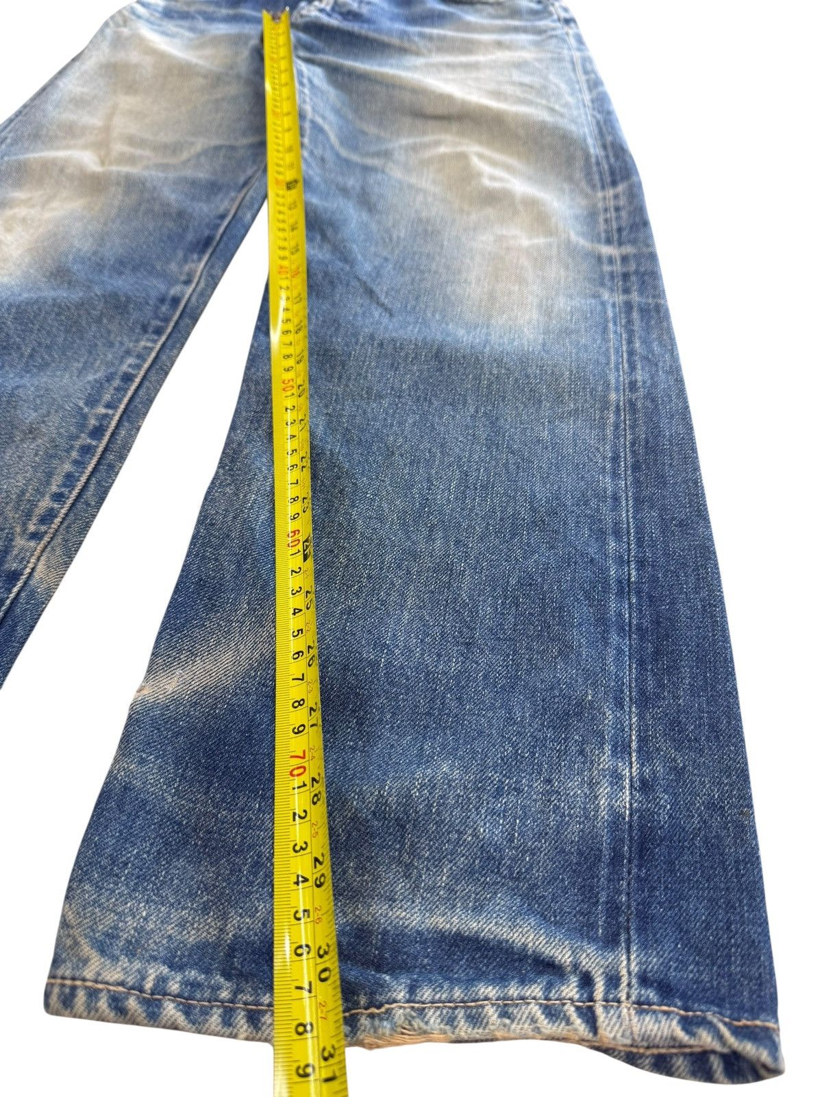 Pure Blue Japan HR Market Faded Wash Style Loose Jeans Size US 31 - 13 Thumbnail