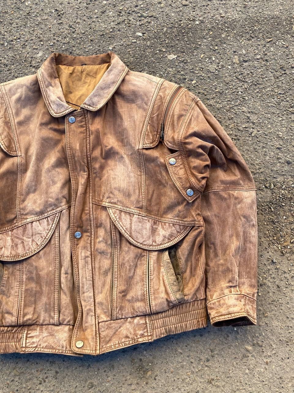 Other Avant Garde Leather Junya Watanabe style brown faded jacket Size US XL / EU 56 / 4 - 3 Thumbnail