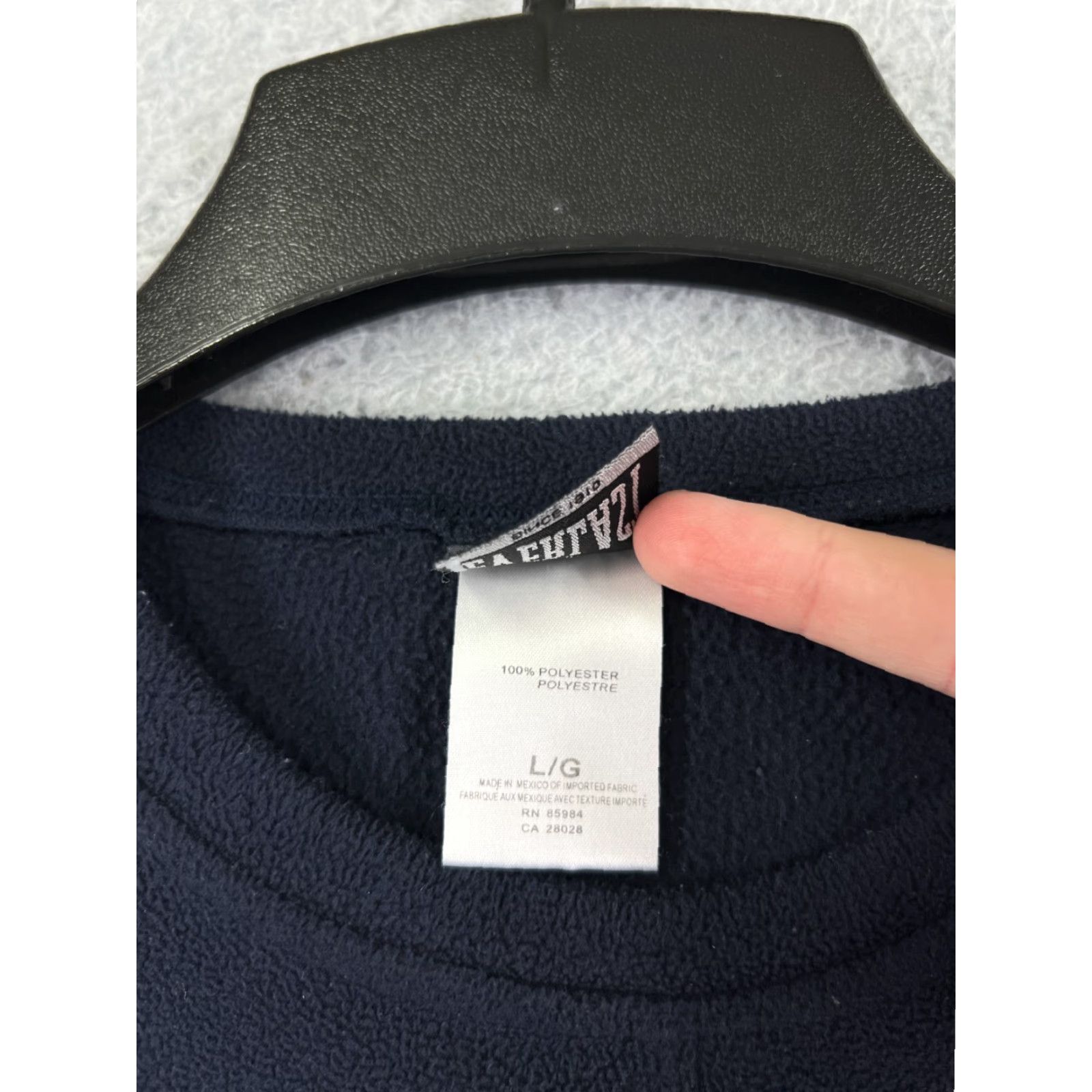 Everlast Everlast Sweater Womens Extra Large Blue Crop 100% Polyester Fleece Pullover Size XL / US 12-14 / IT 48-50 - 4 Thumbnail