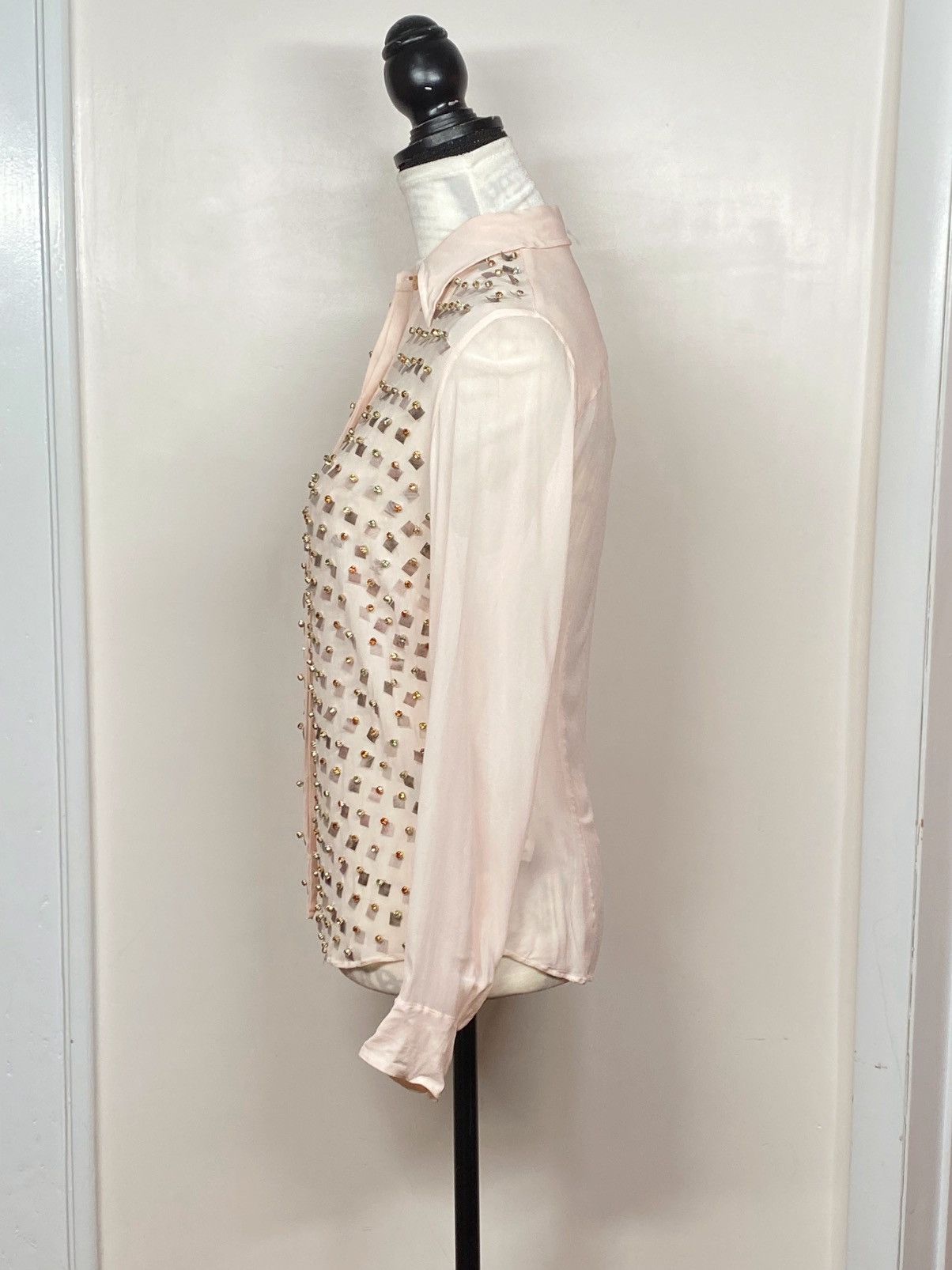 Dries Van Noten Dries Van Noten rhinestone shirt size 38/ us size 6 Size M / US 6-8 / IT 42-44 - 7 Thumbnail