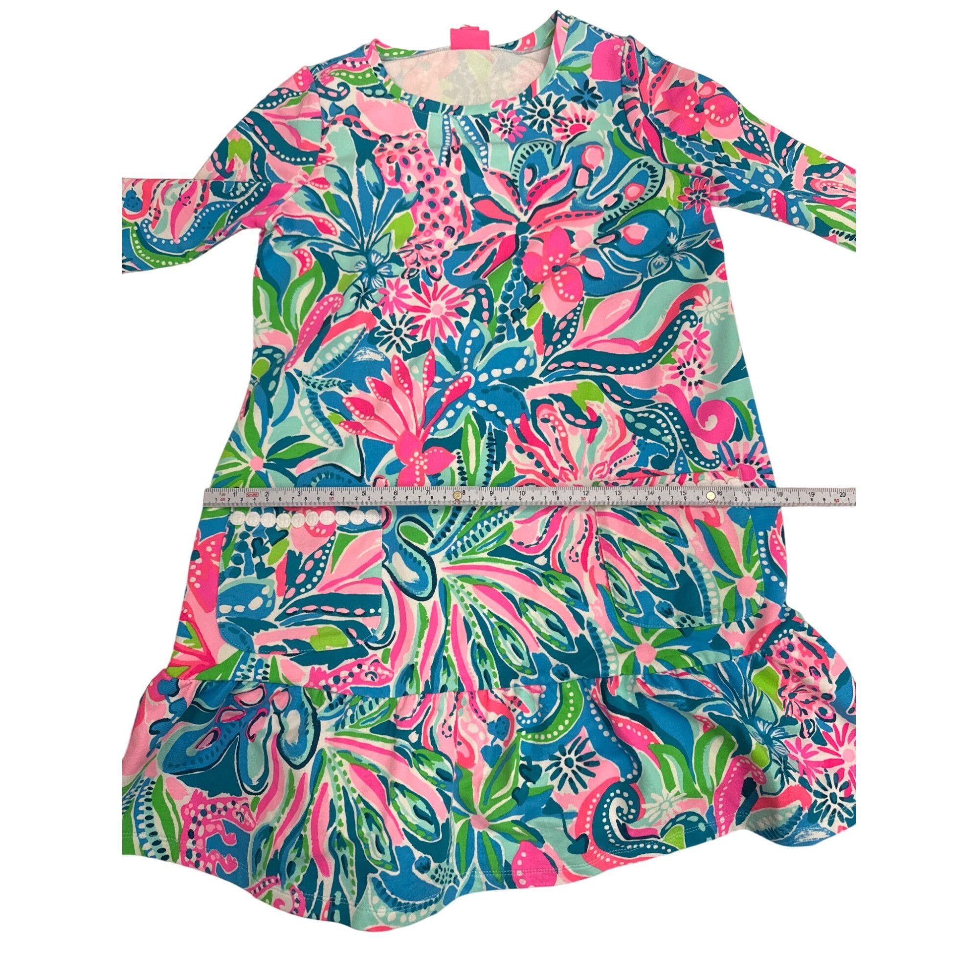 Lilly Pulitzer Lilly Pulitzer girls Vira Floral Dress Size XL - Vibrant & C Size XL / US 12-14 / IT 48-50 - 11 Thumbnail