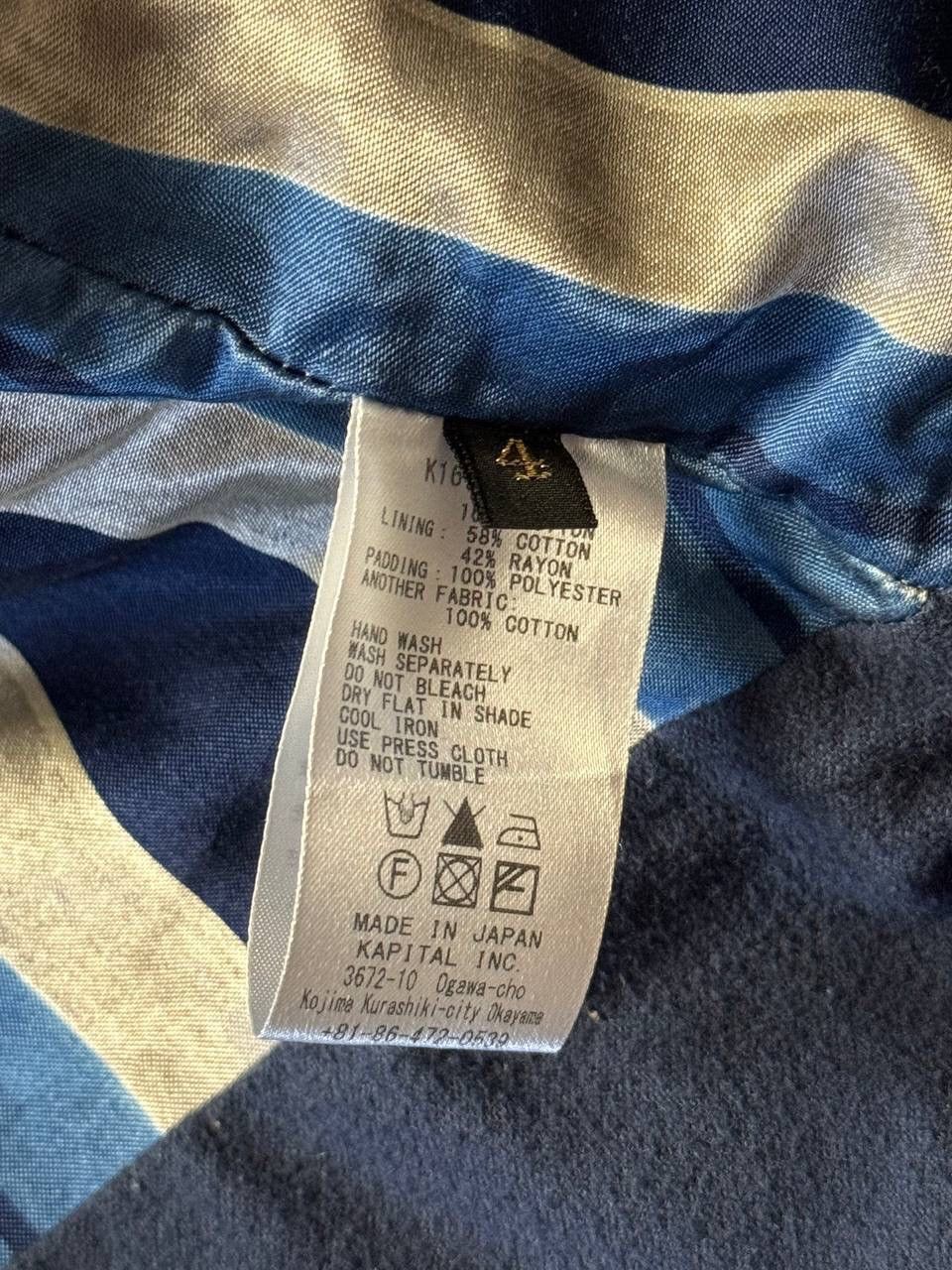 Kapital × Kapital Kountry Kapital Quilted Indigo Samu Blouson Size US XL / EU 56 / 4 - 4 Thumbnail