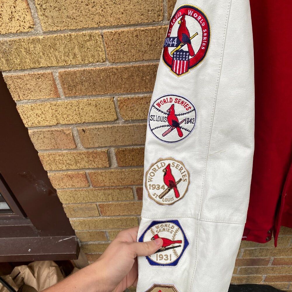 MLB RARE 2006 Embroidered St Louis Cardinals MLB Leather Wool J Size US XXL / EU 58 / 5 - 9 Thumbnail