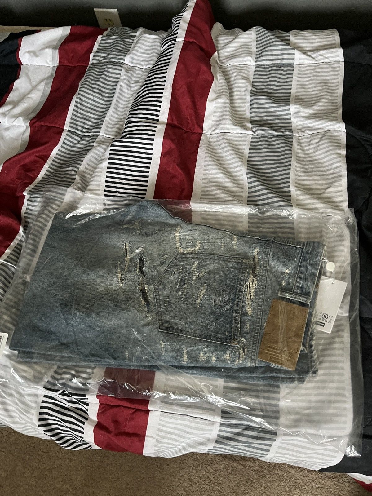 Supreme x Maison Margiela Distressed Loose Fit Jean