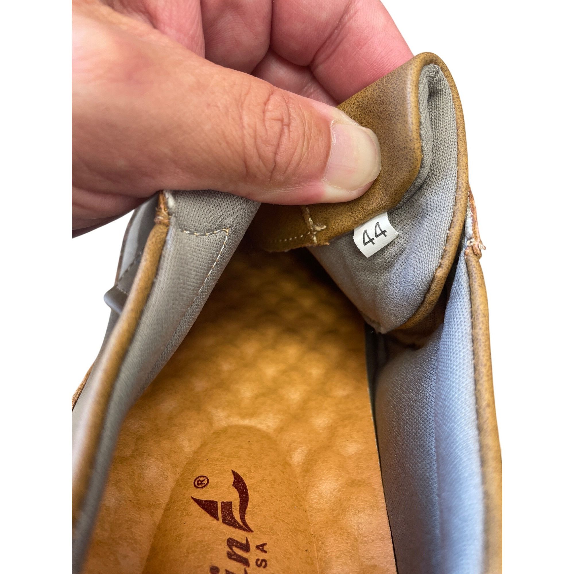 Other Salkin USA Mens Brown Faux Leather Casual Shoes Size 44/10 S Size US 10 / EU 43 - 6 Thumbnail