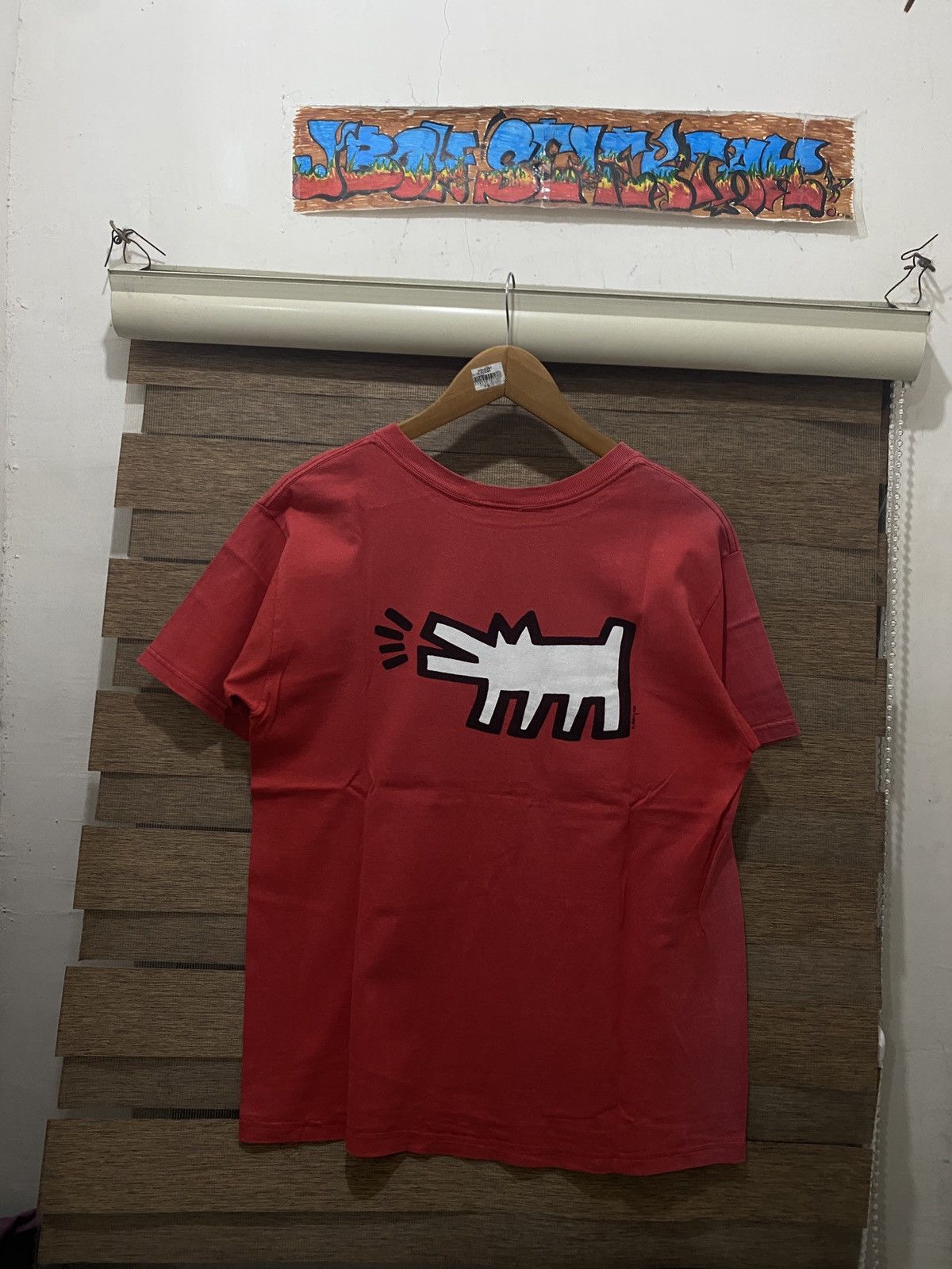 Vintage Vintage 90s Keith Haring Barking Dog Pop Art Tee Size US M / EU 48-50 / 2 - 4 Thumbnail