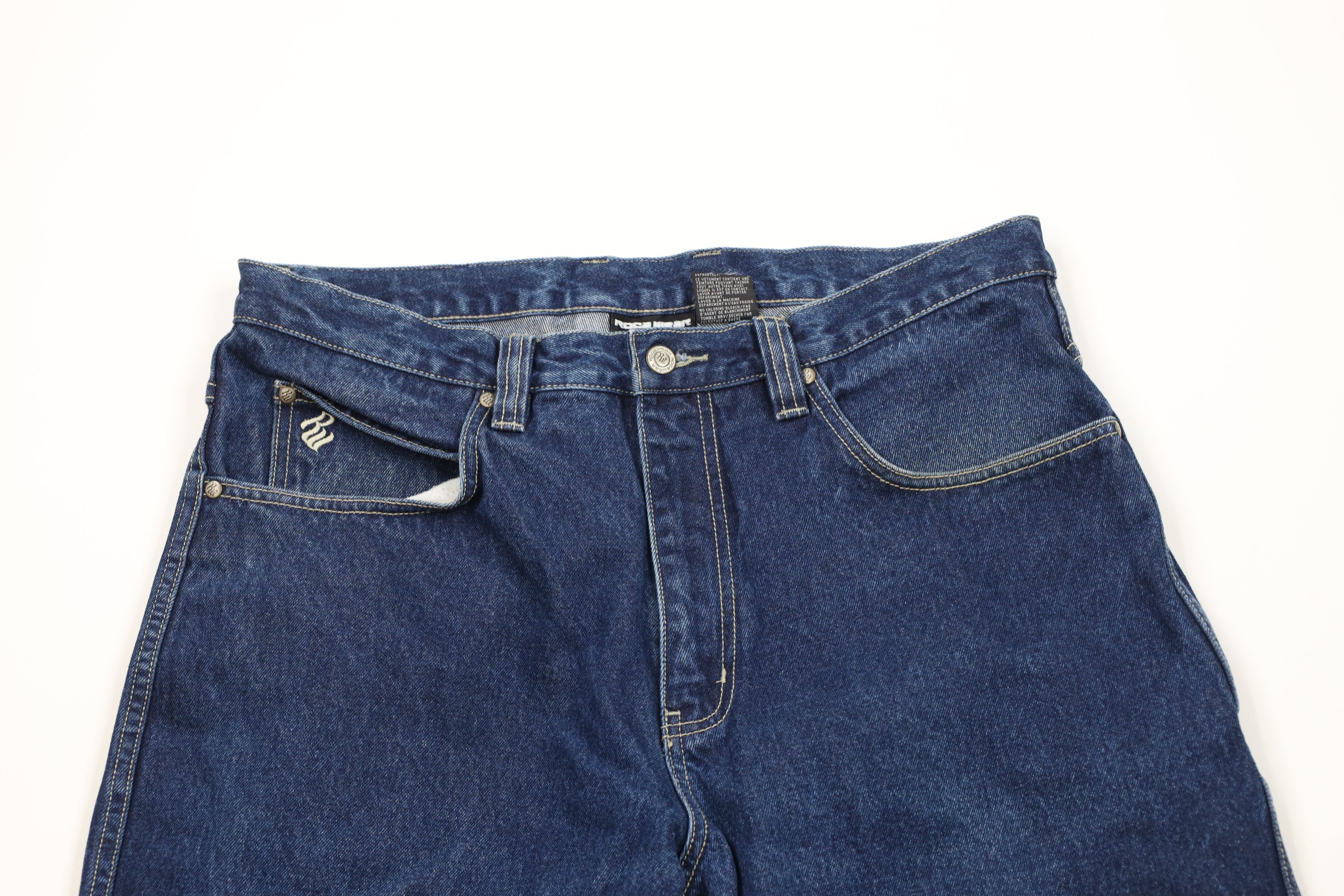 Rocawear Vintage 90s Y2K Rocawear Spell Baggy Wide Leg Denim Jeans Size US 36 / EU 52 - 2 Thumbnail