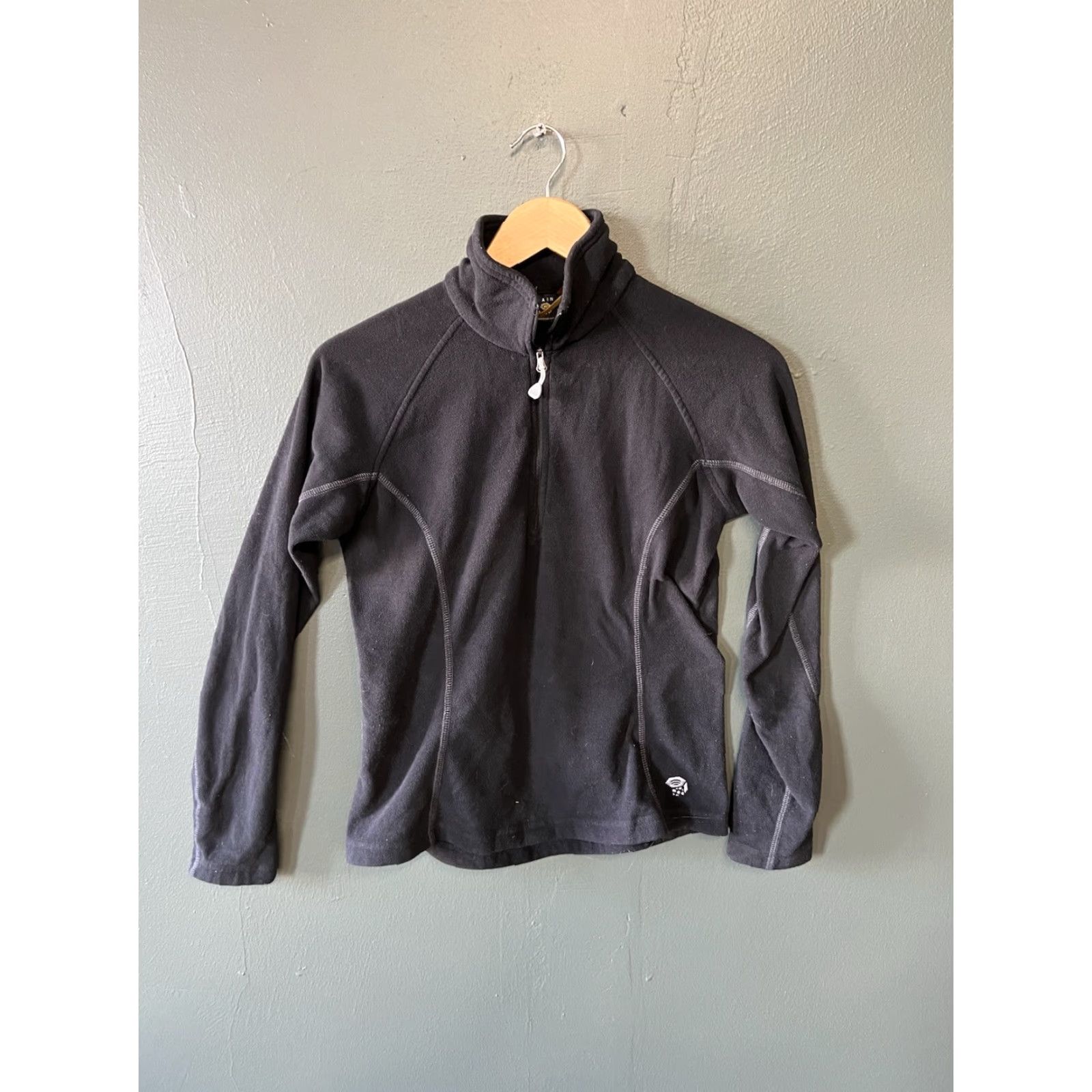 Mountain Hardwear VINTAGE Mountain Hardwear Womens Black Full Zip Long Sleeve Fleece Sweater Size Small Size S / US 4 / IT 40 - 2 Thumbnail
