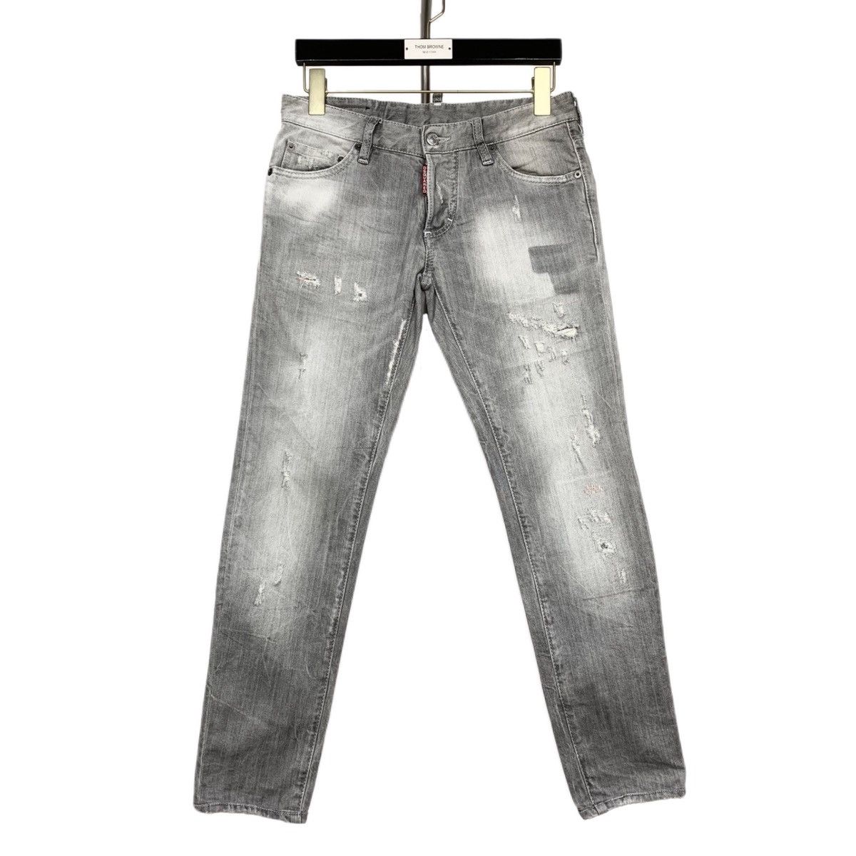 Dsquared2 Dsquared2 Mud Gray Vintage Ripped Denim Casual Pants K26WX Size US 30 / EU 46 - 1 Thumbnail