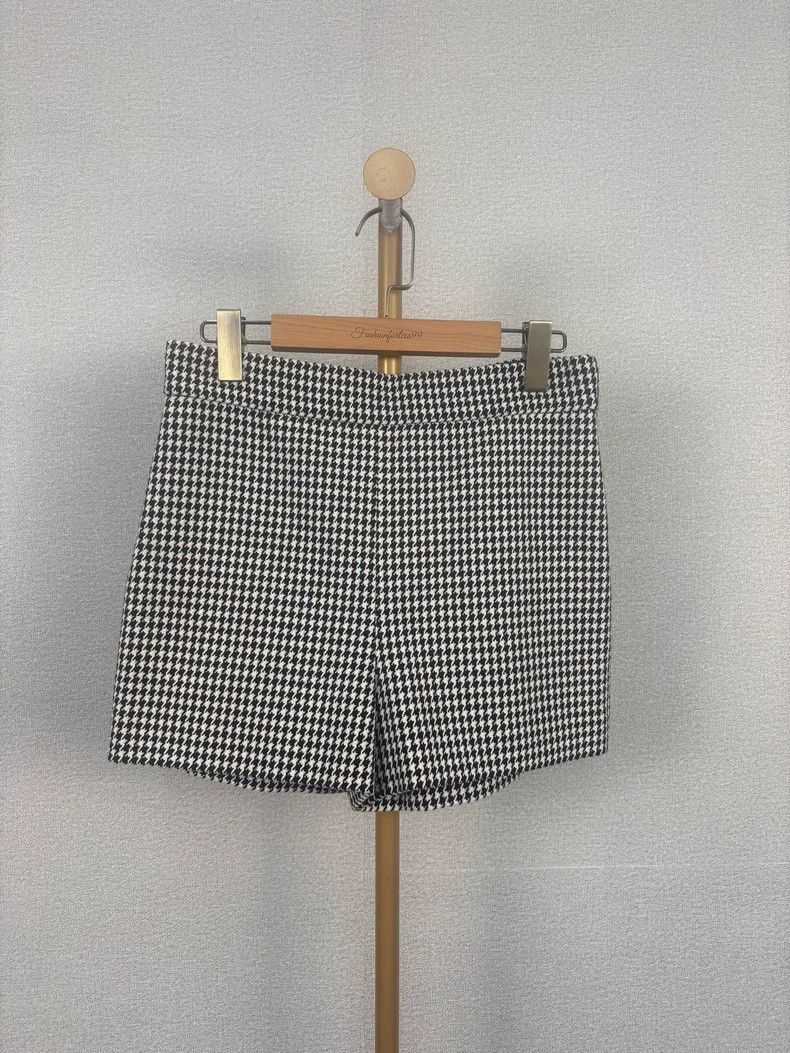 Dior Dior Houndstooth Wool Shorts - dmc Size US 36 / EU 52 - 1 Thumbnail