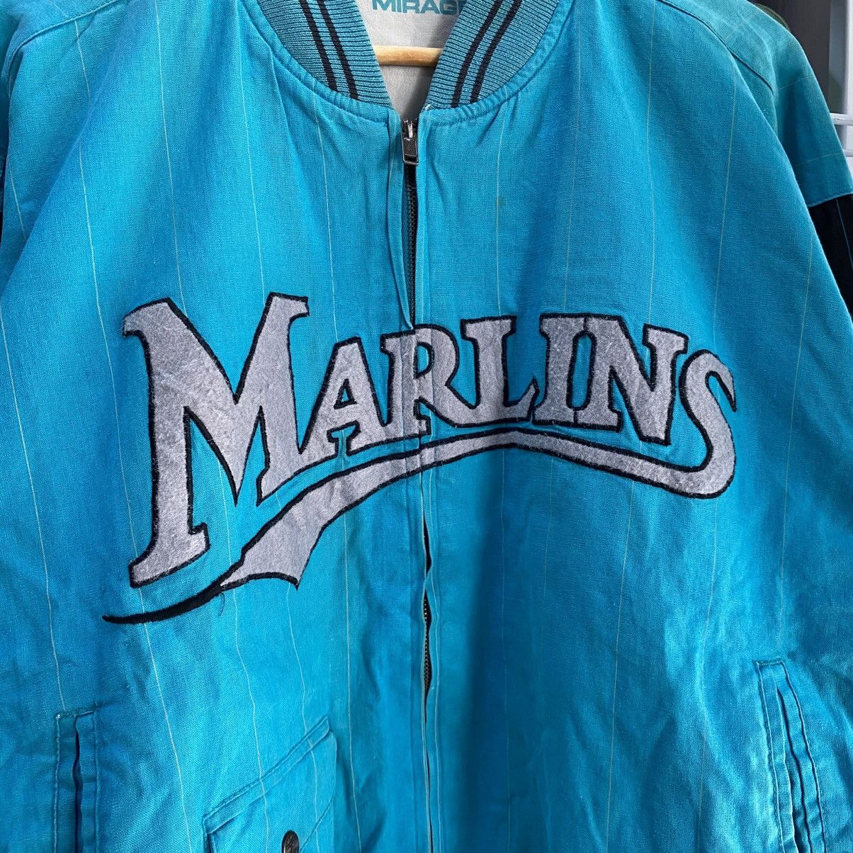 MLB × Mirage × Vintage Vintage 90s MLB Florida Marlins Reversible Jacket Size US M / EU 48-50 / 2 - 7 Thumbnail
