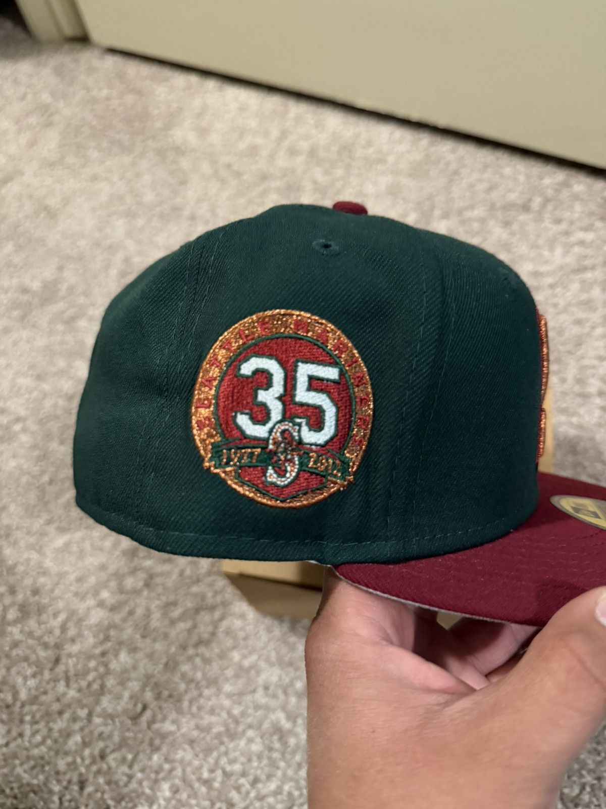 New Era 7 1/4 New Era Seattle Mariners 35th Anniversary Fitted Size ONE SIZE - 3 Thumbnail