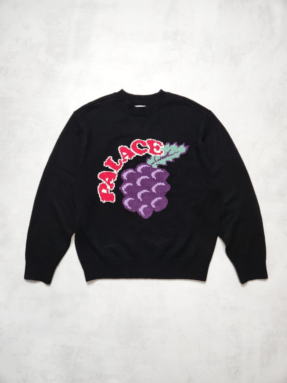 Palace Palace Grape Knit black sweater FW24 size M Size US M / EU 48-50 / 2 - 1 Thumbnail
