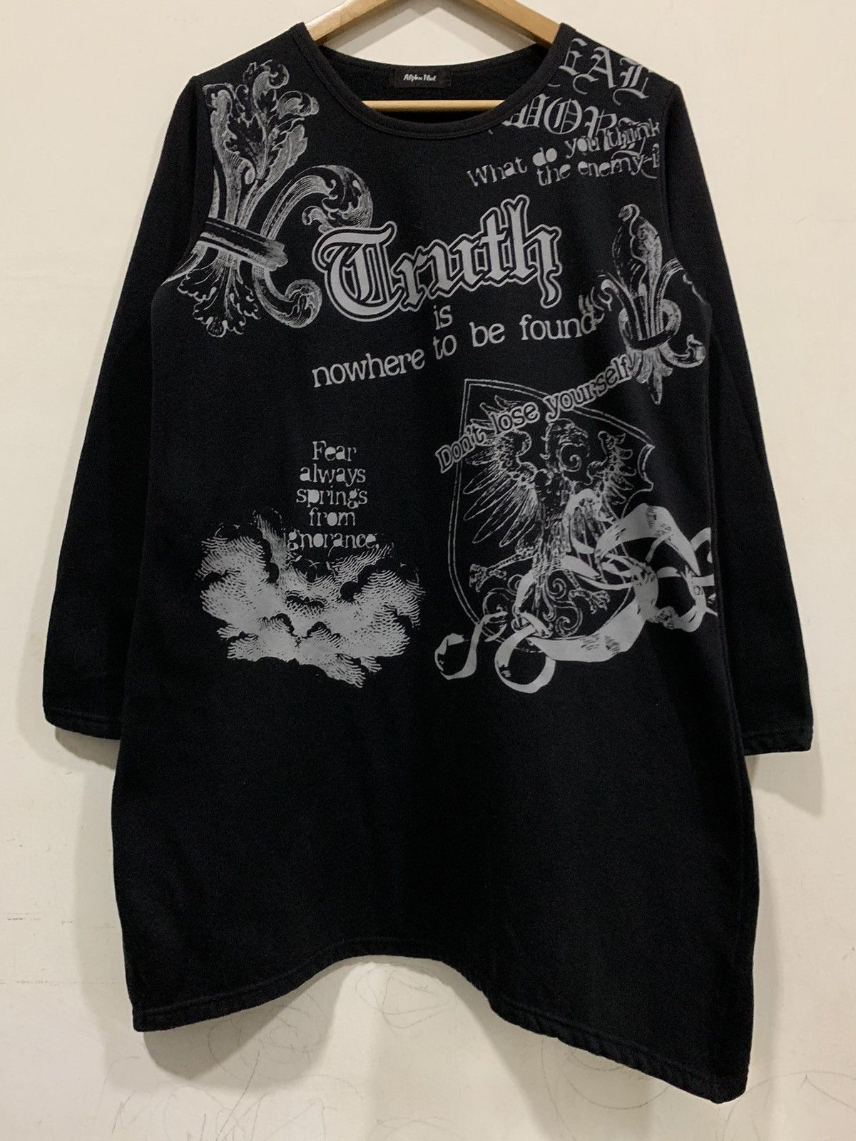 If Six Was Nine Alpha Flat Gothic Punk Grunge Ifsixwasnine Style sweater Size L / US 10 / IT 46 - 8 Thumbnail