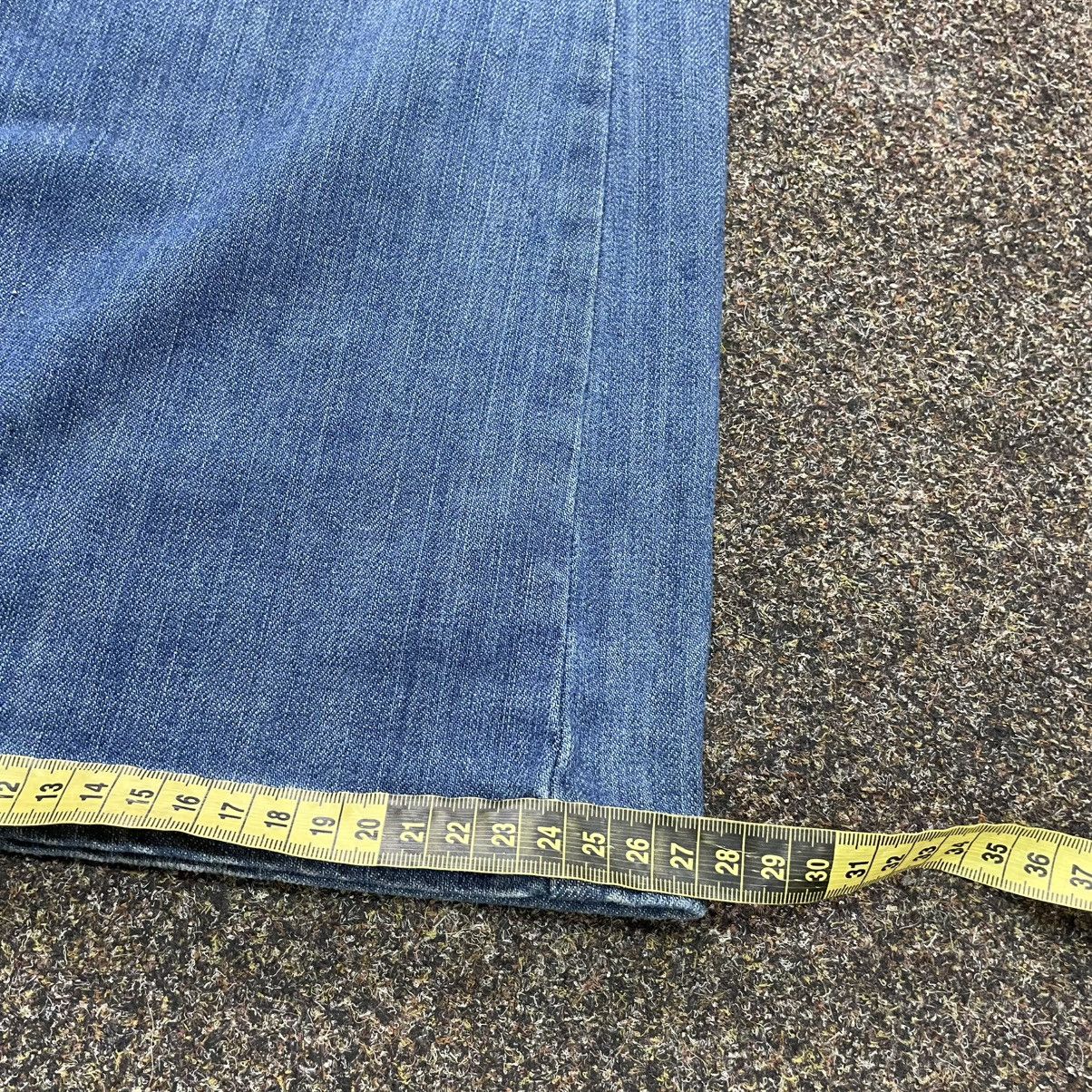Vintage Y2K Wide Leg Baggy Jeans Faded Bootcut Skate Streetwear Logo Size 32" / US 10 / IT 46 - 8 Thumbnail