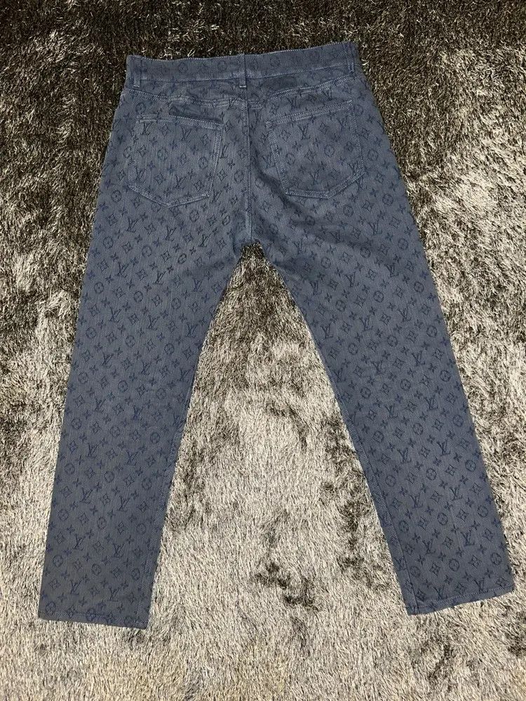 Louis Vuitton Virgil Abloh Monogram Denim Jeans Size US 32 / EU 48 - 2 Thumbnail