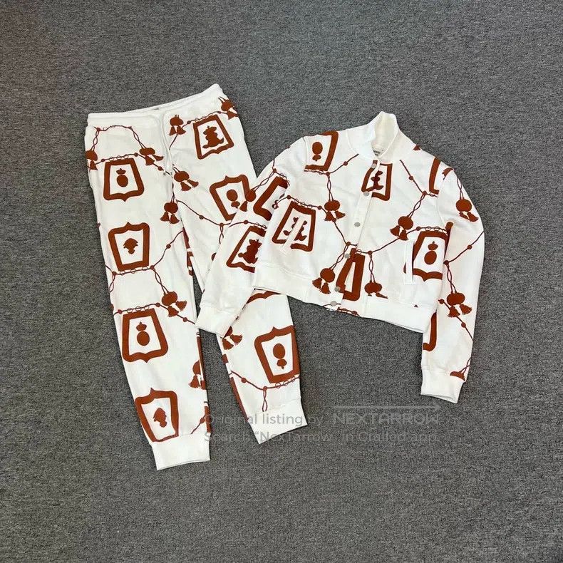Hermes Hermes Lantern print white sport set Size XS / US 0-2 / IT 36-38 - 1 Thumbnail