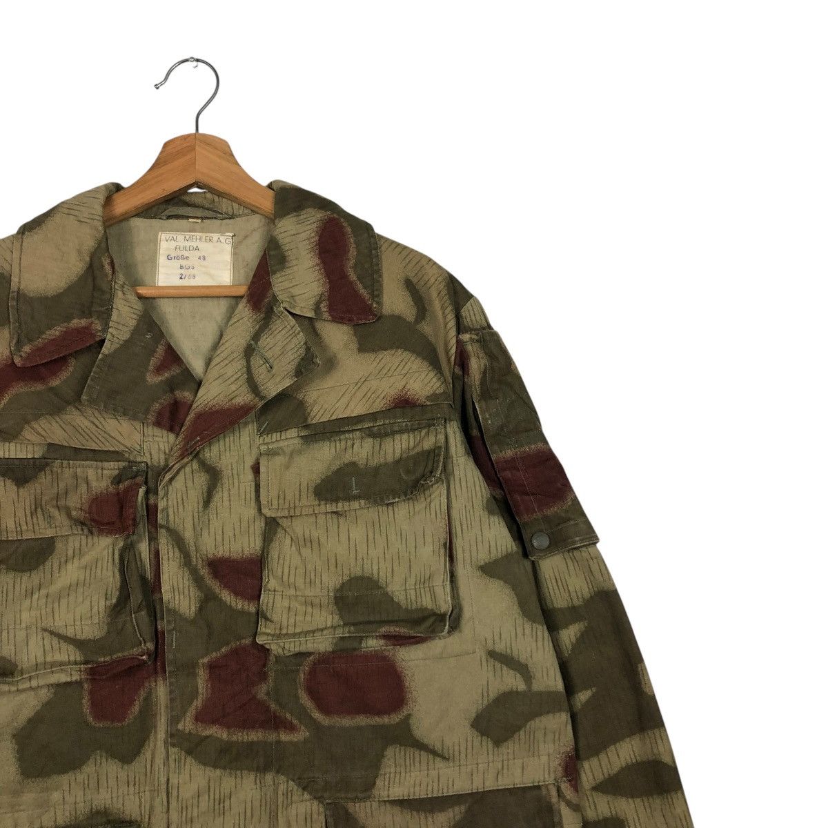 Vintage 🔥VTG 60’s GERMANY BGS SUMPFMUSTER CAMOUFLAGE PATTERN JACKET Size US M / EU 48-50 / 2 - 8 Thumbnail