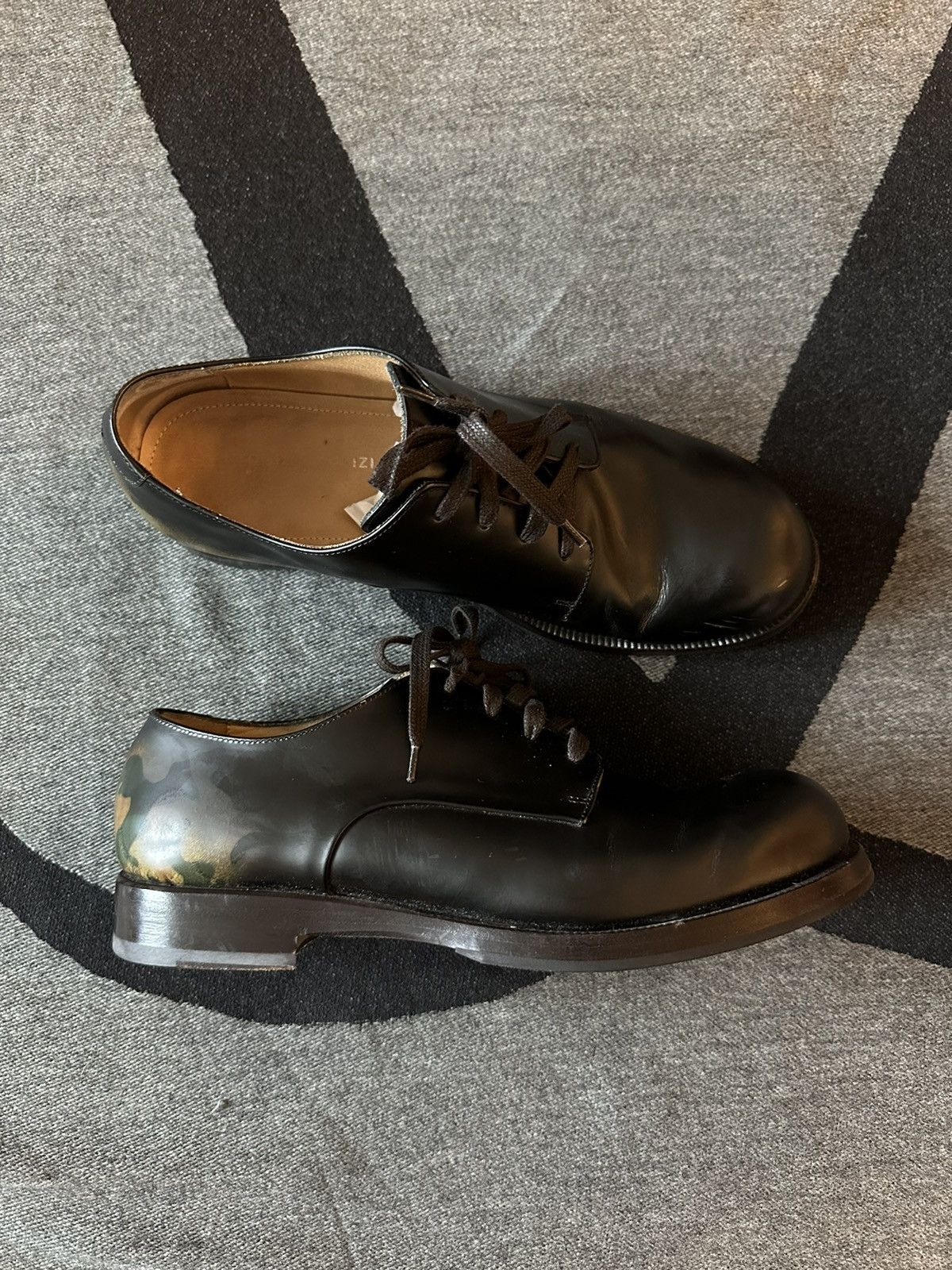 Antonio Maurizi Antonio Maurizi Black/camo Leather Derby shoes size 9 Size US 8 / EU 41 - 3 Thumbnail