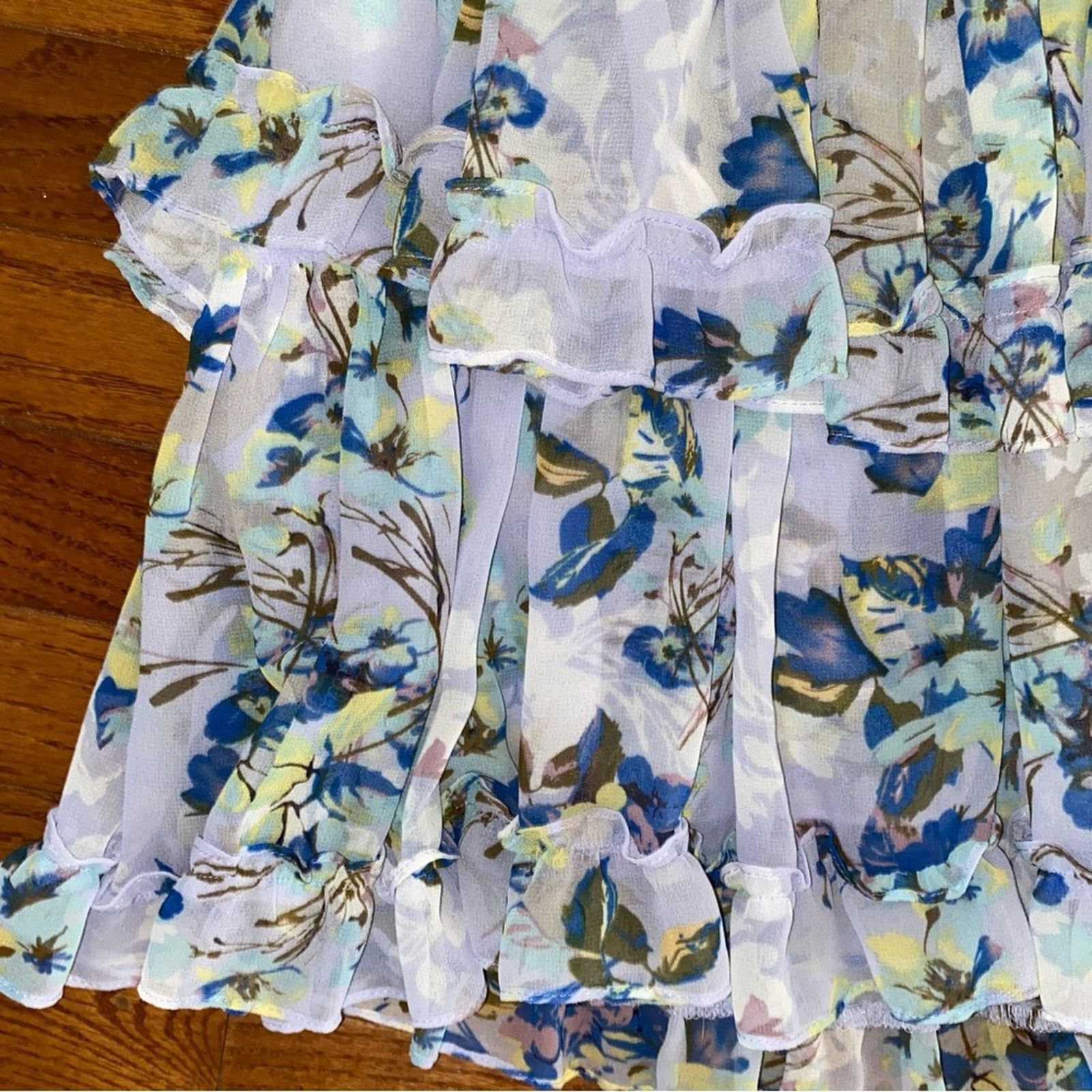 MISA Los Angeles New! $336 Misa Los Angeles Blue Floral Alona Dress XS NWT Size XS / US 0-2 / IT 36-38 - 15 Thumbnail