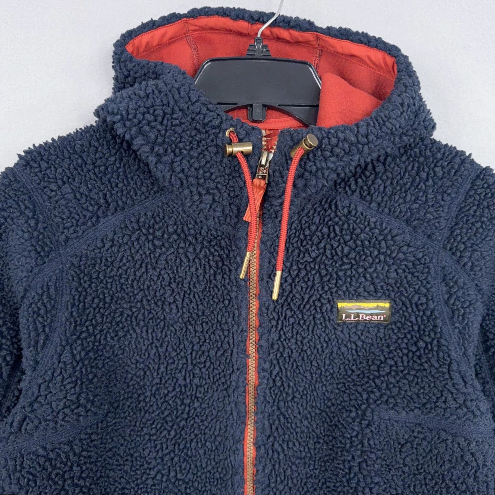 Vintage VINTAGE L.L.Bean Jacket Womens XS Mountain Pile Fleece Hooded Deep Zip Blue Netflix? Size XS / US 0-2 / IT 36-38 - 2 Thumbnail