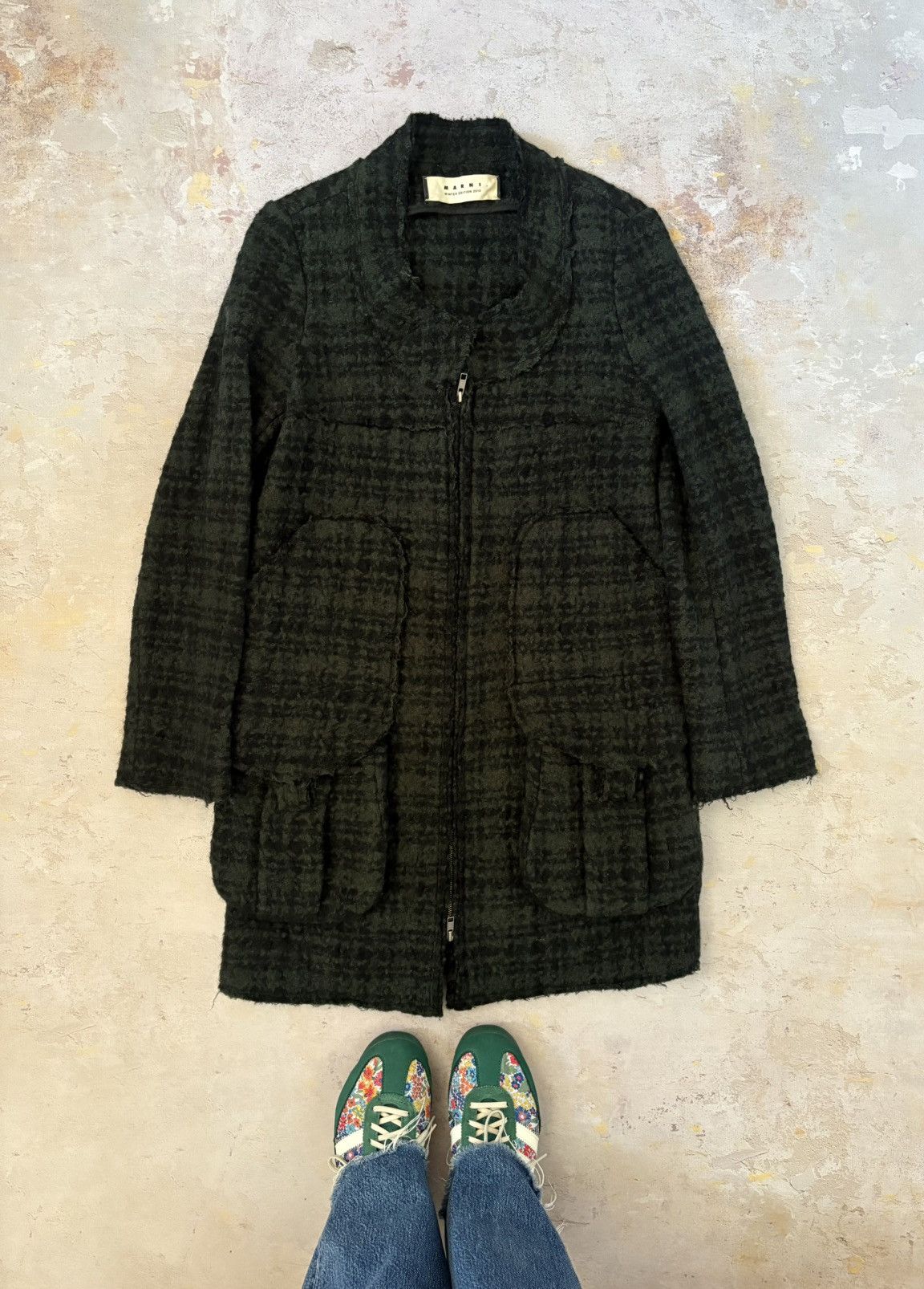 Marni Very rare Marni Woolen checked Coat Size XS / US 0-2 / IT 36-38 - 1 Thumbnail