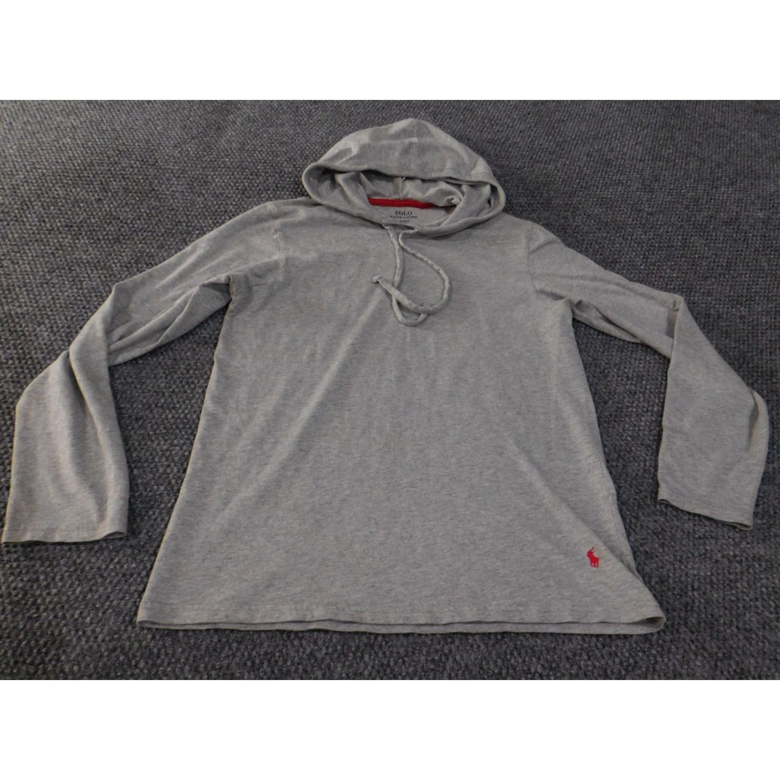 Polo Ralph Lauren Polo Ralph Lauren Hoodie Shirt Mens Small Gray Long Sleeve Lightweight Hooded Pullover Size US S / EU 44-46 / 1 - 4 Thumbnail