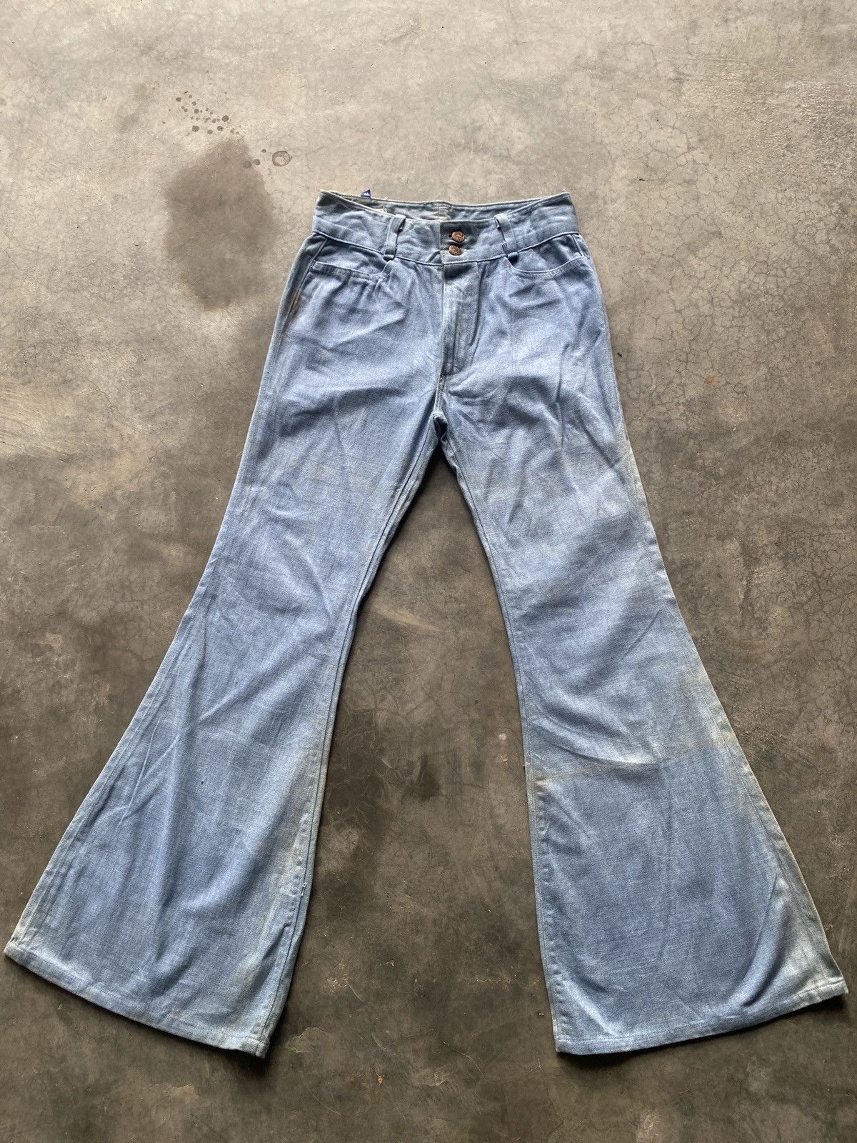 If Six Was Nine × Japanese Brand Vintage blueway flare jeans Size 30" / US 8 / IT 44 - 1 Thumbnail
