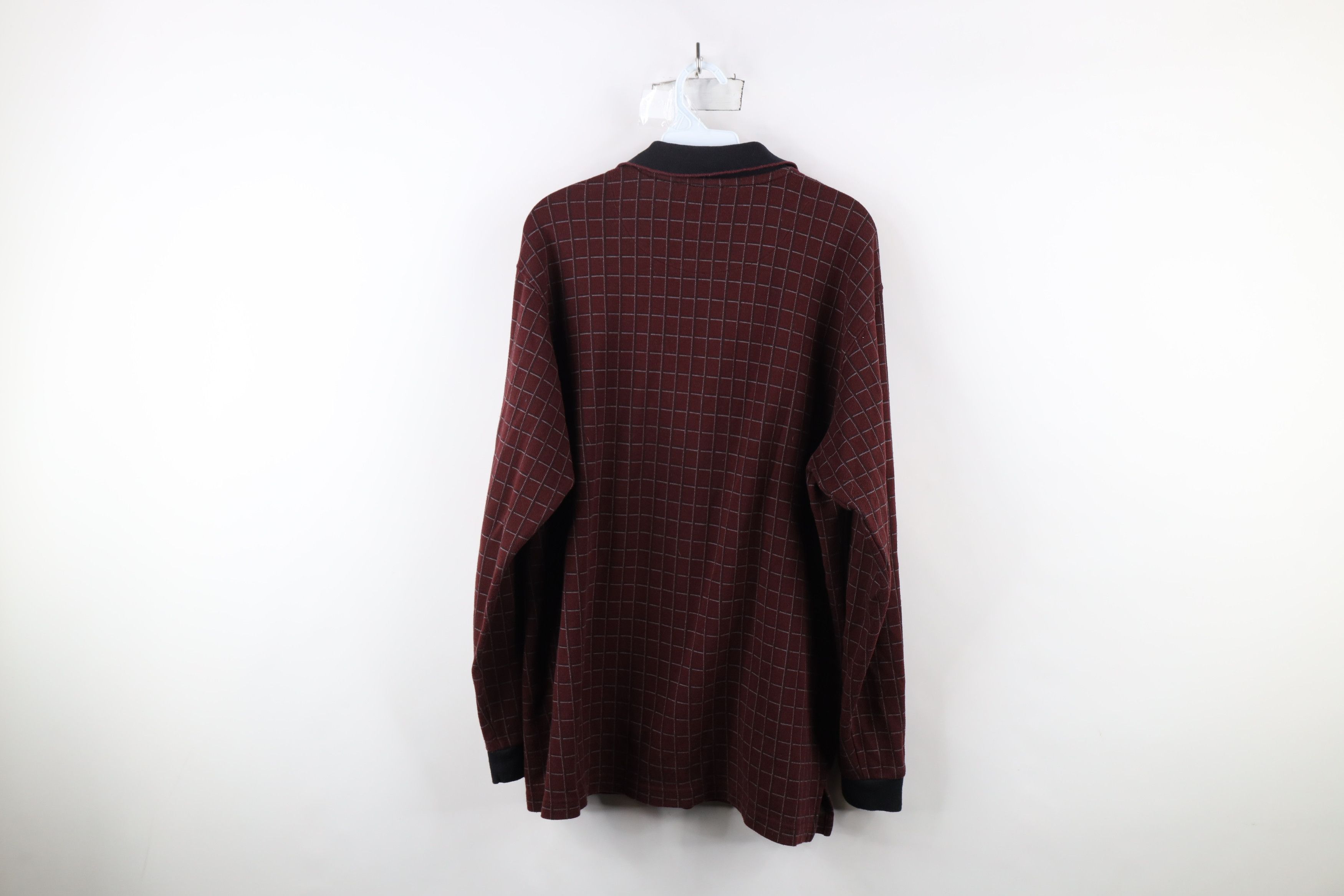 Vintage Vintage 90s Streetwear Knit Long Sleeve Rugby Polo Size US L / EU 52-54 / 3 - 7 Thumbnail
