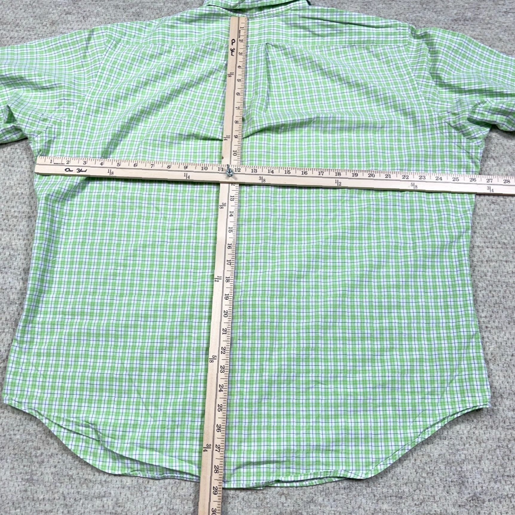 Ralph Lauren Ralph Lauren Shirt Men XL Green Plaid Button-Up Classic Fit Camp Poplin Size US XL / EU 56 / 4 - 5 Thumbnail