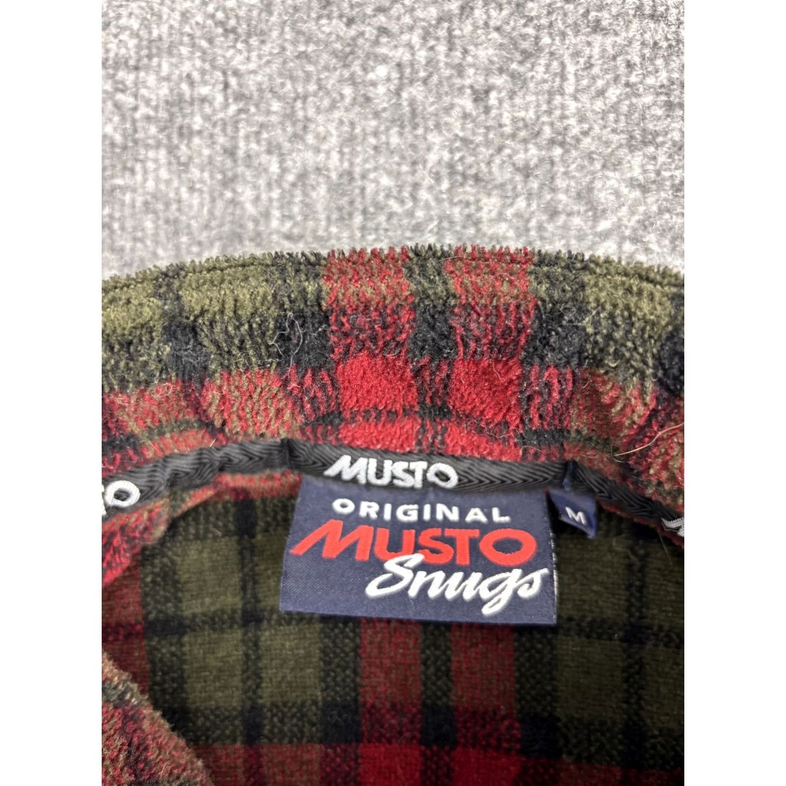 Musto Musto Snugs Polartec Pullover Mens M Red Plaid Long Sleeve Fleece Top Size US M / EU 48-50 / 2 - 3 Thumbnail