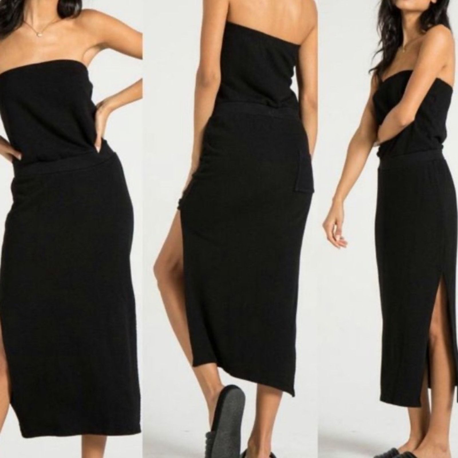 image of New $189 N:philanthropy Revolve Black Strapless Dress Xs, Women's