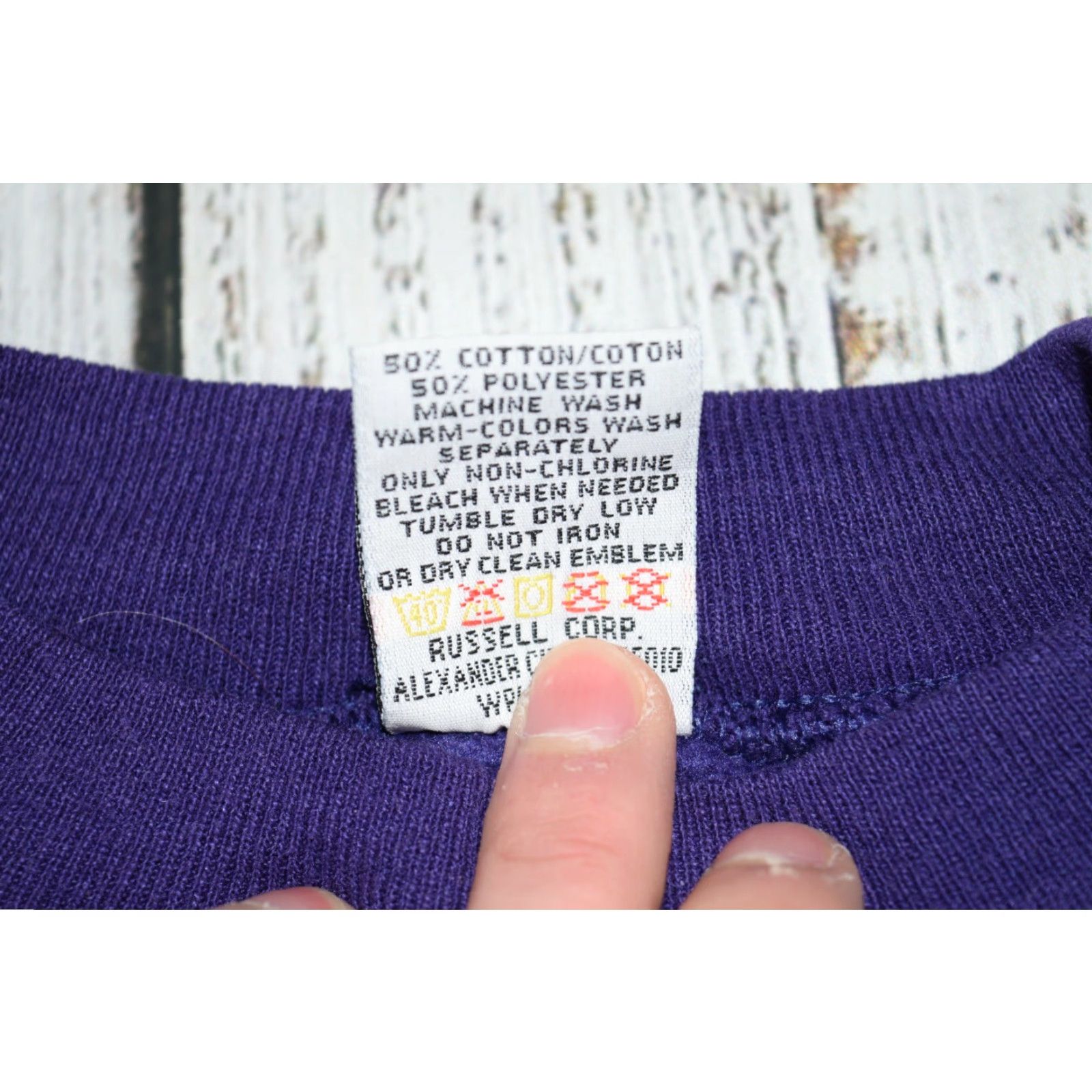 Vintage VINTAGE Chic Sweatshirt Dress 80s Purple L/XL Casual Glam Rock Womens USA Made Size L / US 10 / IT 46 - 6 Thumbnail