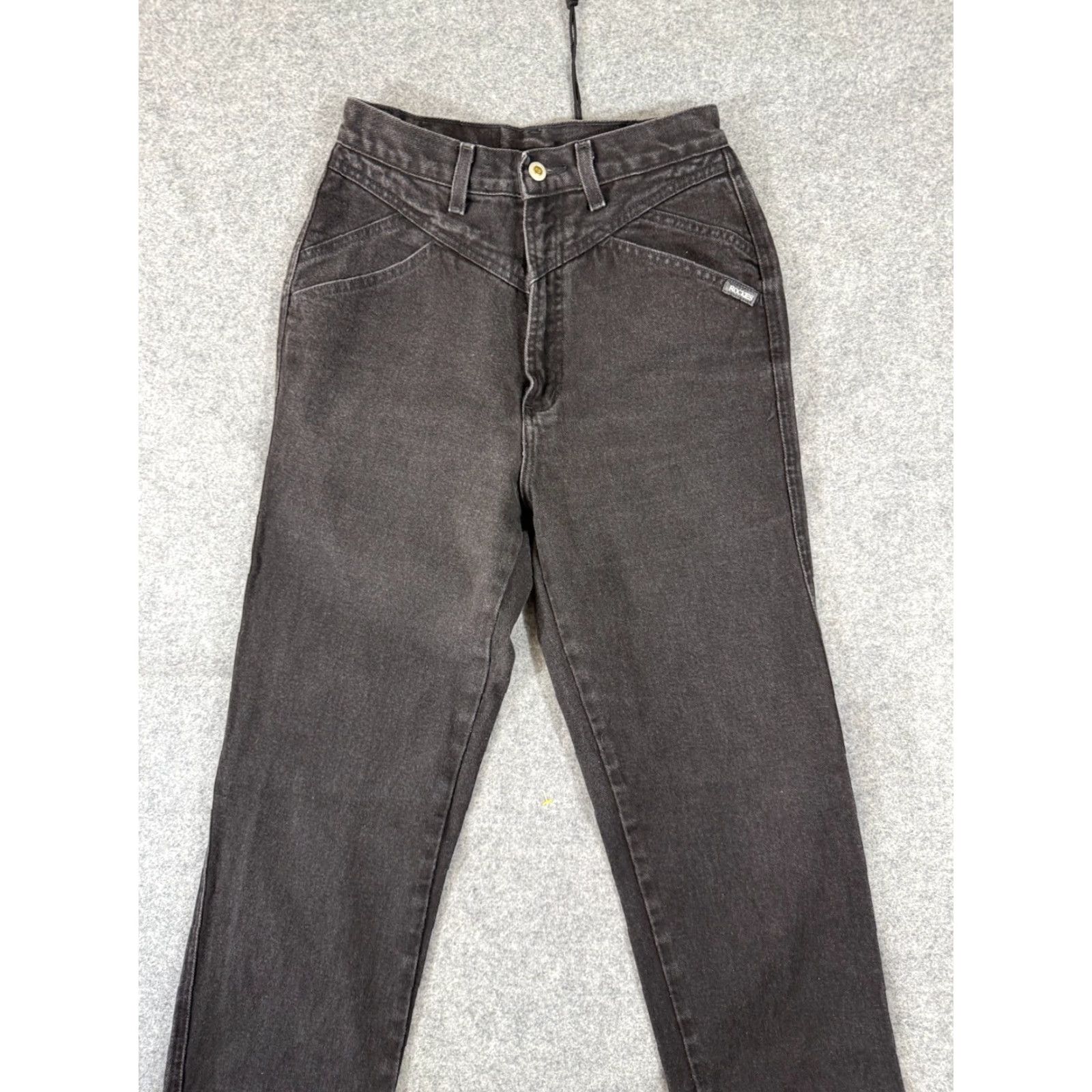 Vintage VINTAGE Rockies Rocky Mountain Jeans Womens 10 Black Denim 90s Western Bareback Pocketed Comfortable/ Breathable Womens 10 Black Rocky Mountain Jeans Size 27" / US 4 / IT 40 - 2 Thumbnail