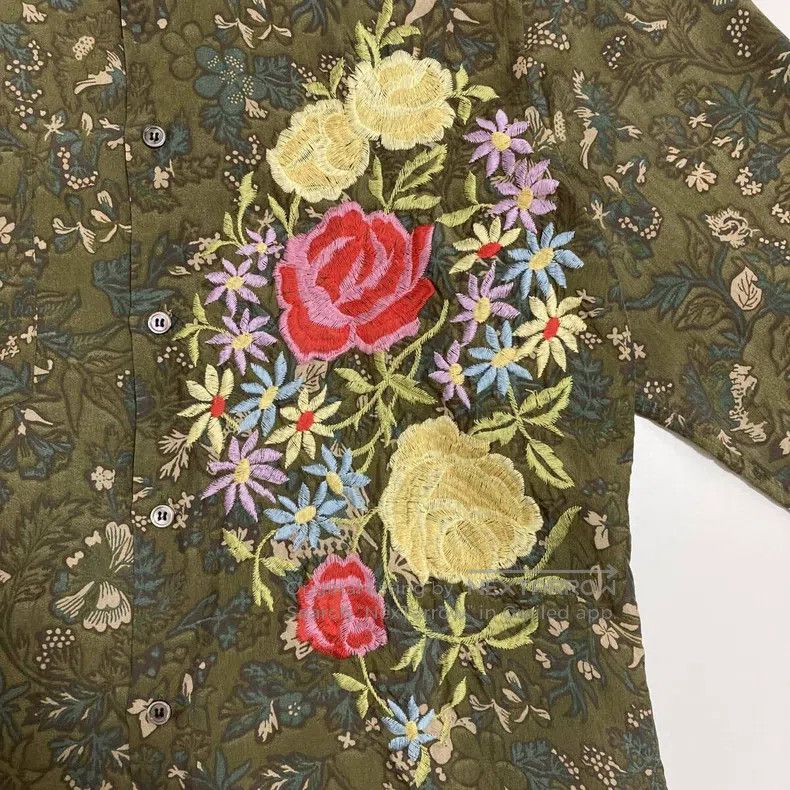 Comme des Garcons Comme Des Garcons Embroidered Shirt Size US XS / EU 42 / 0 - 5 Thumbnail