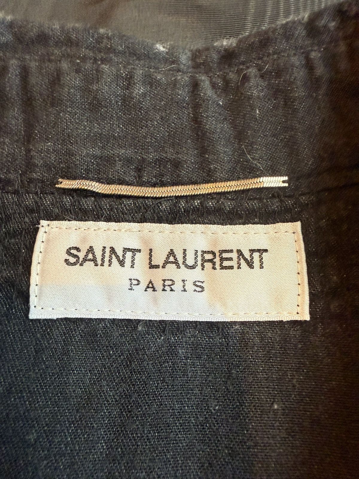 Saint Laurent Paris SS16 Saint Laurent surf sound crash black denim shirt Hedi M Size US M / EU 48-50 / 2 - 23 Thumbnail
