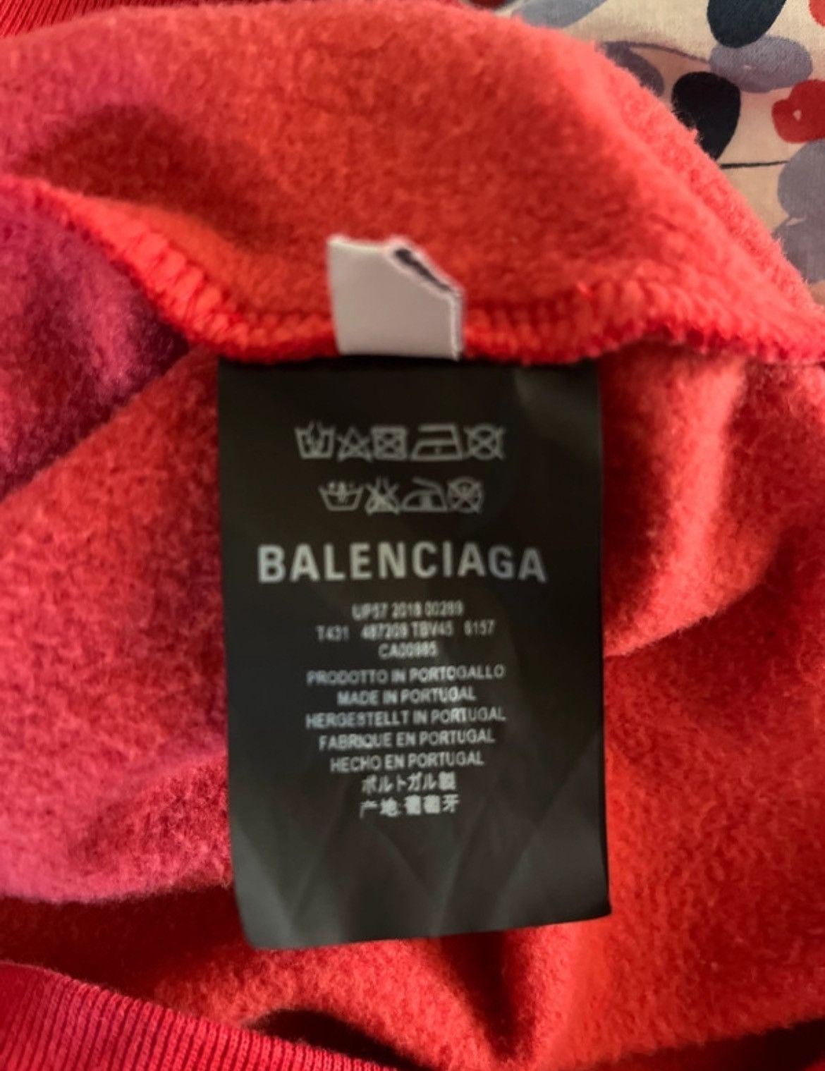 Balenciaga Sinners Red Hoodie Size US M / EU 48-50 / 2 - 3 Thumbnail