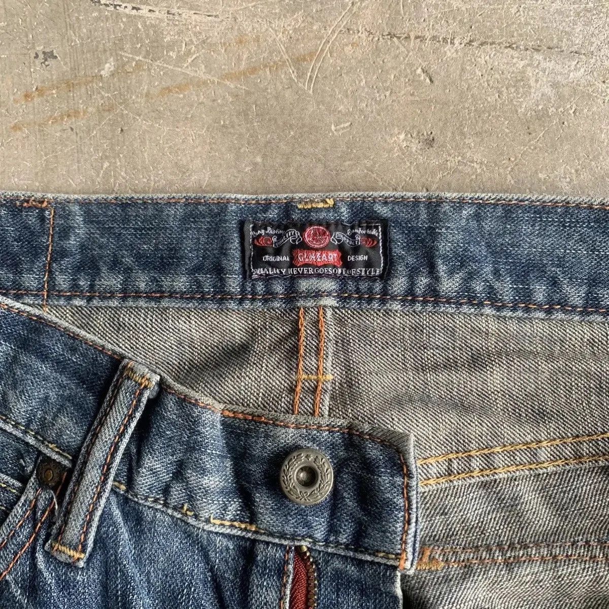 Japanese Brand GL HEARTS W31 L32 Distressed Denim Blue Wash Jeans Pants Size US 31 - 10 Thumbnail
