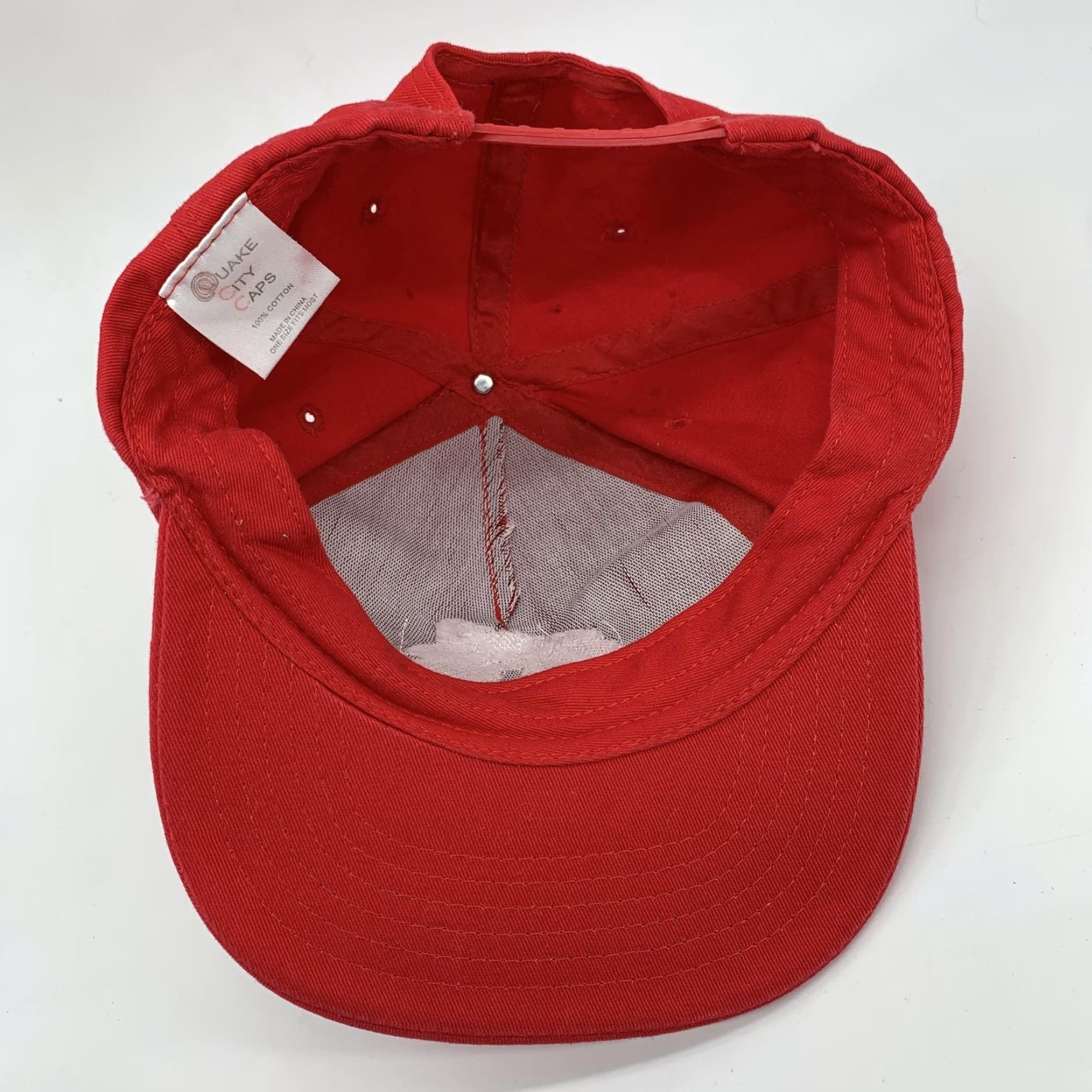 Vintage Coca-Cola Hat Cap Snap Back Mens Red Basketball Logo Quake City Caps One Size Adjustable Twill Cotton Sports Casual Size ONE SIZE - 5 Thumbnail
