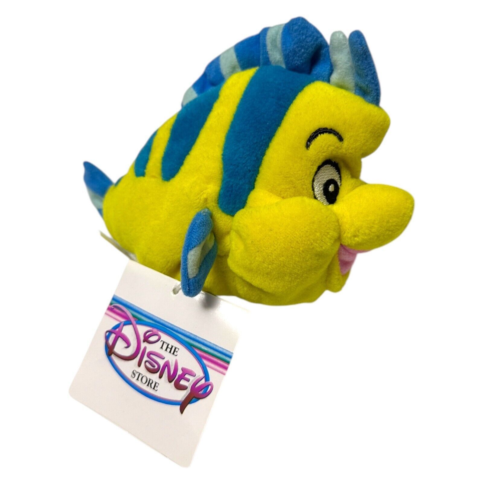 Disney NWT 90s Disney Store FLOUNDER LITTLE MERMAID Mini Beanie Size ONE SIZE - 1 Thumbnail
